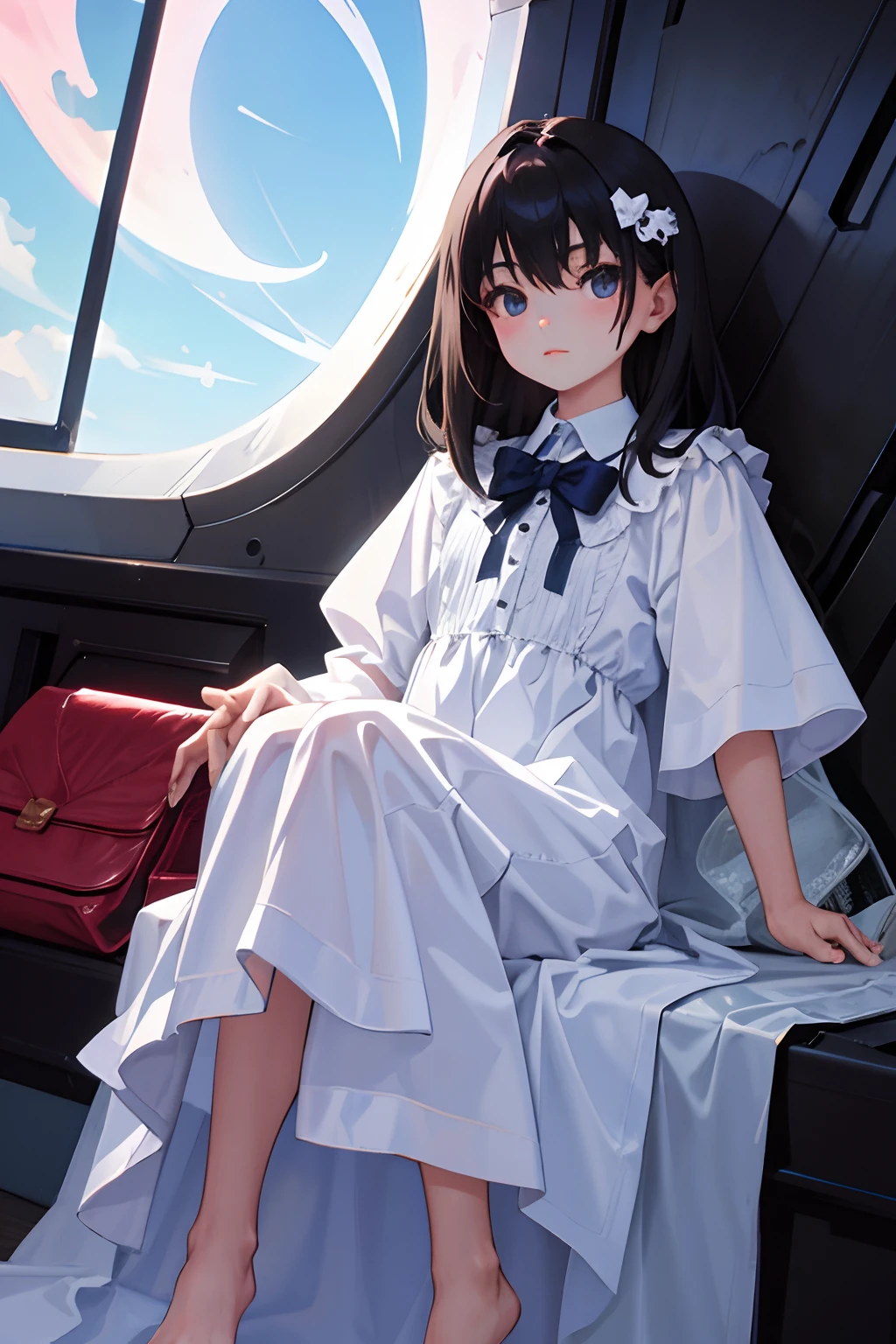 child,(masterpiece,Highest Quality),ghosts,A dark-haired