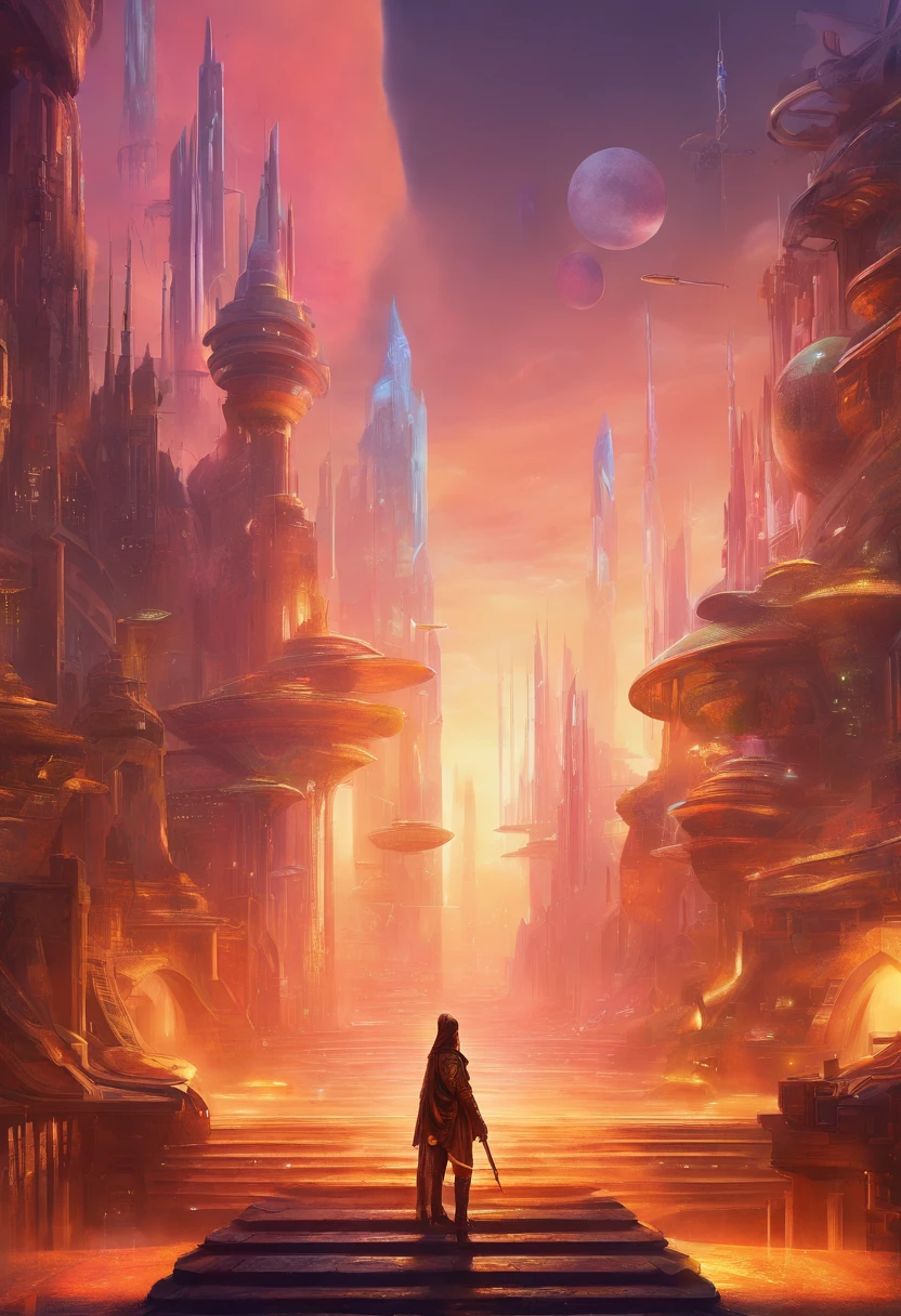 Guvez style cyber-future city, high-quality CG, multiple characters, complex scenes, full of competitive atmosphere, emphasizing futurism and technology, full of color, rich details, tough lines, and desperate expressions of characters