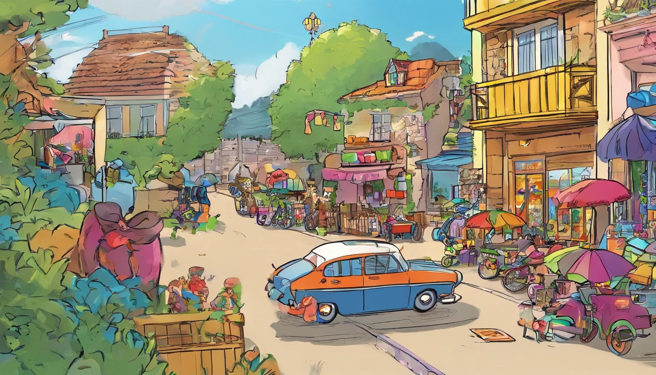 En plein air, Door, Lots of fun goods,toys