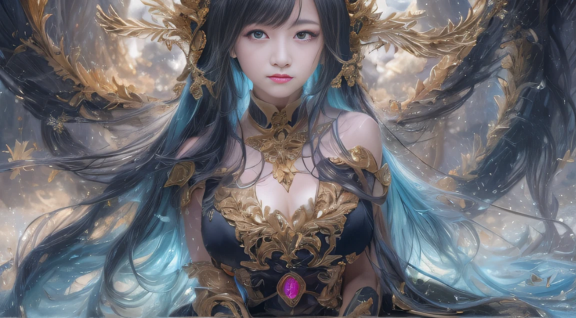 (Two beautiful teenage Italian girls:1.6), Close friends, (They are hugging each other:1.2), Kiss her cheek or chest,(Detailed iridescent bodysuit with beautiful fractal or marble design:1.5), Incredible and spectacular scenes, ((High quality)), ((Detailed)), ((Fantasy)), Blue Plasma Brain, Green Plasma Body, Showing her armpits, beautiful breast,  obscenity, (Lewd smile:1.2), coarse, Obscene,  (Immoral:1.2), Lachish, (small breasts with beautiful raised pink areolas:1.5), (Cameltoe), (Expression of ecstasy:1.2), Photorealistic, Official art, Unity 8K Wall , 8K Portrait, Best Quality, Very high resolution, (Incredibly beautiful nature background:1.6), (1:1.5), (Sexy and glamorous:1.1), (A coquettish expression:1.6), (seductively smiling:1.6),  (erotic posing:1.9), (Model Posing:1.8), Beautiful seductive face, Portrait, (Thick eyebrows:1.4), (Big scarlet eyes:1.6), Beautiful eyes with fine symmetry, (Ultra detailed eyes:1.4),(Highly detailed face and eyes:1.7), (High-resolution red-eye:1.8), Intimate face, (ultra detailed skin texture:1.4), White skin, pale skin, Perfect Anatomy, Thin, (Beautiful toned body:1.5), Highly detailed hair,  (Moist skin:1.2), No makeup, (dark circles:1.1), Good anatomy, Focus Face, good-looking, (Emilia Clark:0.6) (Emma watson:0.3),(Jennifer Connelly:0.4),  Elegant face, Nice,  (A delicately crafted necklace is wrapped around her neck), (Bioluminescence with brilliant brilliance:1.4), (Luminous magic circle:1.5), Ruins of an ancient castle, Shining majestic cloud masses and sky, lightning bolt, Epic Realistic, (Greg Rutkowski:0.8), (teal and orange:0.4), (Art Station:1.5), Cinematic, (NSFW:1.2),  Hyper Detailed, Dramatic light, (Intricate details:1.1), Beautiful black hair,　(Wearing a gauntlet with a dense and very beautiful design decorated with jewels:1.1), Small chest, Galaxy, (nebulas:1.6), The Dark Knight, Fully armored body focus