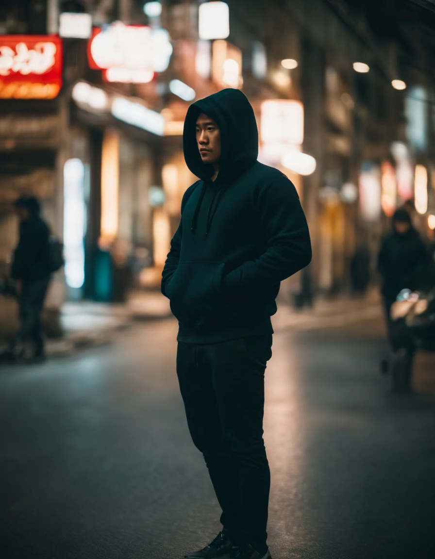male people、TOKYOcty、wearing hoodies、Wearing a hood
