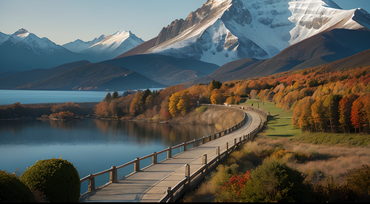 Real world, (hyper photorealism:1.1), (Proportions of extreme detail:1.3), Best quality, Dingdall effect,
photo RAW, (Autumn, Mountains and rain lakes,There is a moon in the sky, Front plank house, 4k highly detailed digital art, 4K HD wallpapers very detailed, impressive fantasy landscape, Sci-fi fantasy desktop wallpaper, 4k wallpaper, 4K detailed female HD R photography, Sci-fi fantasy wallpaper, epic dreamlike fantasy landscape, 4K HD masking, 8K, Realistic, Realism, HD, 35 mm photo, 8K), Masterpiece, award winning photography, Natural light, Perfectcomposition, High detail, Ultra photo realsisim, (The composition is centered, Concept photography), Realistic, Detailed, balancing, author:Trey Ratcliff, Klaus Herman, Serge Lameli, Jimmy McIntyre, Elijah Lokady, embedding:General details,