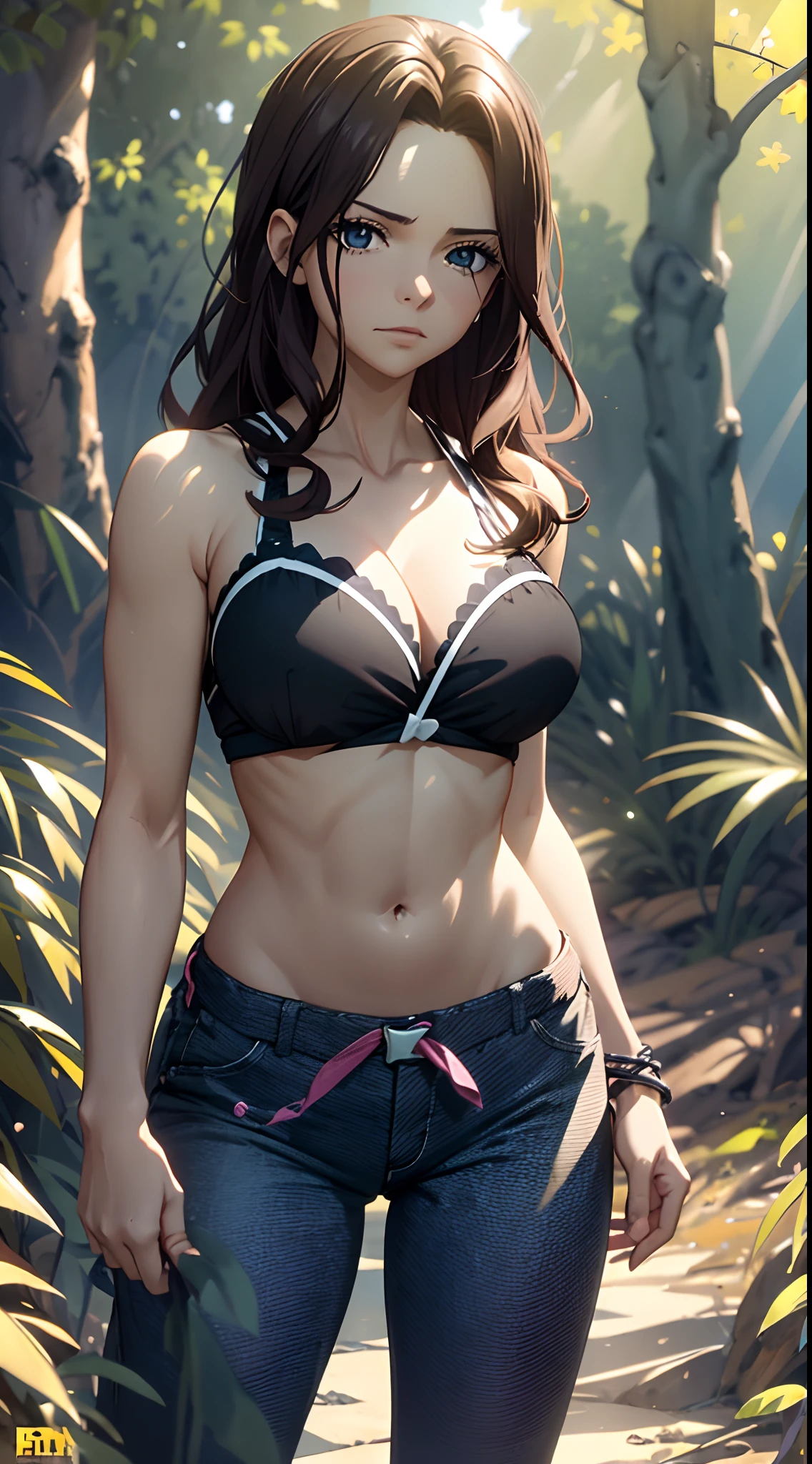 exercise, outdoors,morning,day, sunlight, looking at viewer, canaprets, pants, 1girl, masterpiece, absurdres , cinematic lighting,bust shot,extremely detailed CG unity 8k wallpaper, cowboy shot,