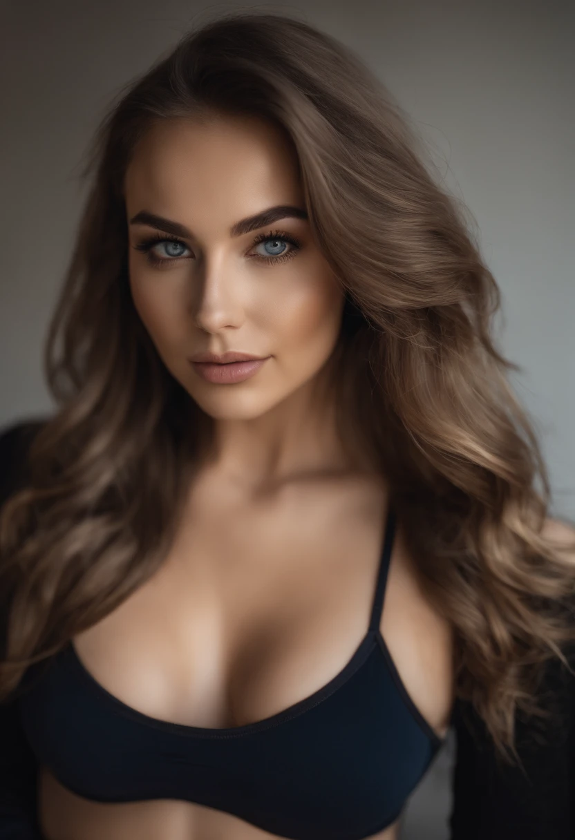 Woman with matching tank top and panties, Sexy girl with blue eyes, portrait sophie mudd, portrait corinna kopf, blonde hair and large eyes, Selfie einer jungen Frau, Augen im club Violet Myers, ohne Make-up, Natural makeup, Blick direkt in die Kamera, Gesicht mit Artgram, dezentes Make-up, Stunning full body shot, im Schlafzimmer, Spaltung