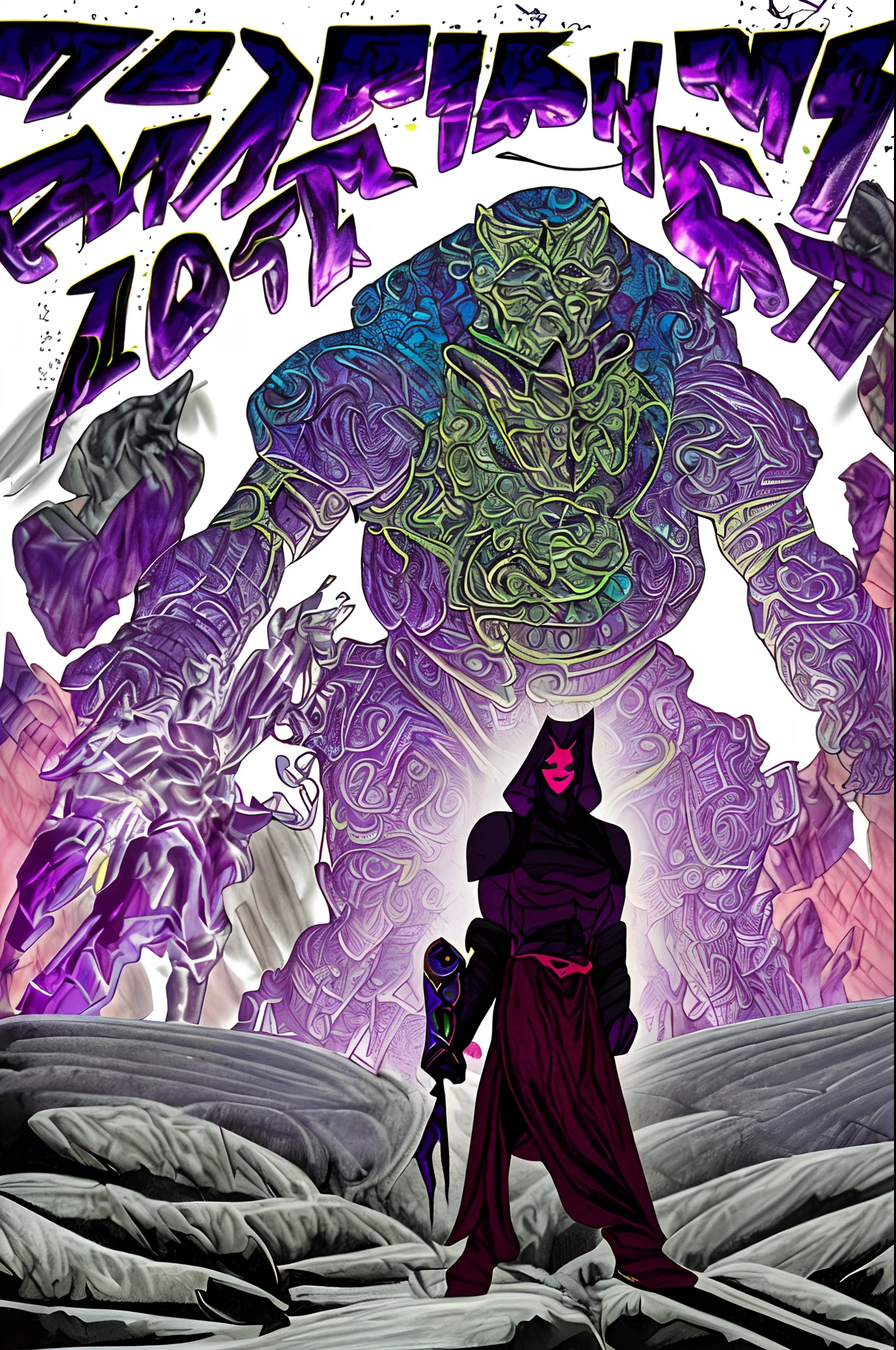 weird edgy superhero, standing, solo, full body, dark, mysterious, surreal, powerful, dramatic lighting, intense colors, comic book style, 60s,methurlant intricate surreal gritty atmospheric cinematic stylized contrast comic eerie cybernetic futuristic, bizzare, eldritch, strang, occult, psychedelyc, surreal, terror,