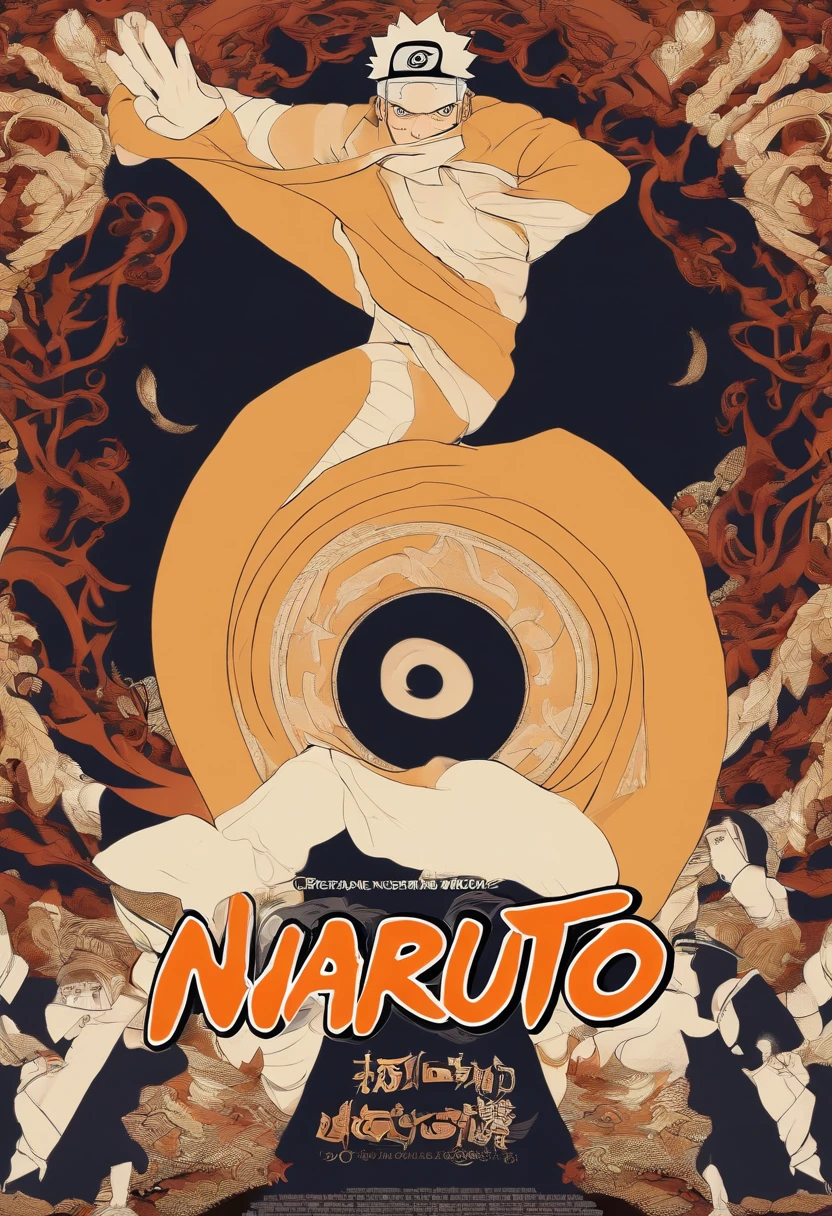 "Create a breathtaking movie poster inspired by Masashi Kishimoto's Naruto, showcasing the legendary Naruto Uzumaki in all his glory."