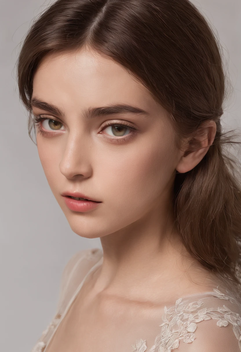((1 Spanish girl)), (Laia Manzanares) (Interpolation model, 17 years old, joven)), beautiful ethereal, naked, delgado, little guy, Luz suave, ((Estilo David Hamilton)), Imagen de cerca, Obra maestra, La mejor calidad, fotorrealista, 8k, High resolution, Piel detallada, 8k UHD, DSLR, Soft lighting, alta calidad, Film grain, Fujifilm XT3