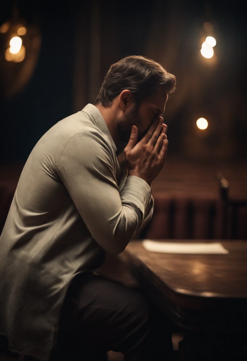 man praying