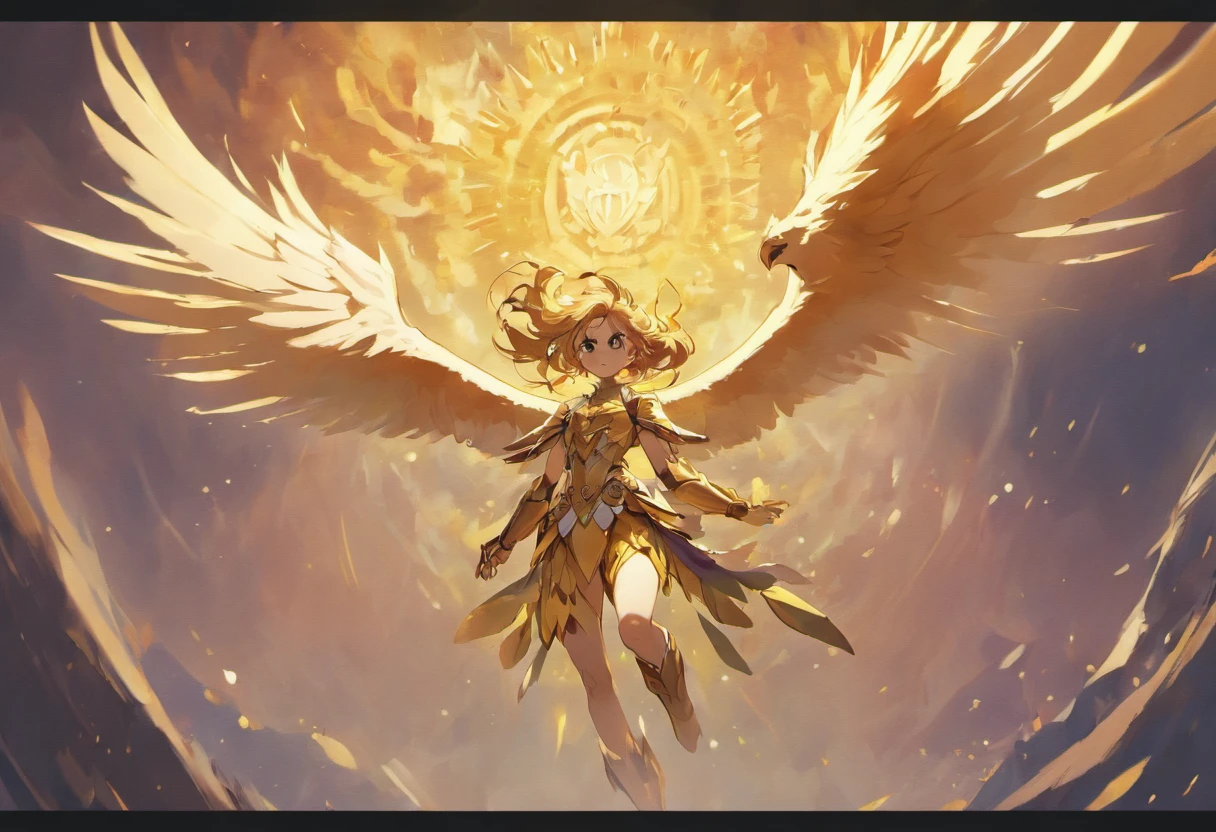 Gryphon, mythological creatures, Majestic, Powerful wings, Lion body, Eagle head, Fierce gaze, Sharp claws, feater, Golden beak, Large size, Flying, Mountains, Cloudy sky, Ancient ruins, Fantasy realm, mythological landscape, Epic, magical, mythological creatures, mythological beasts, Fierce, Mythical monsters