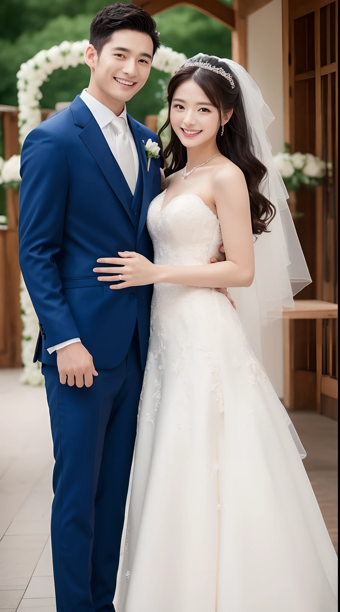（NSFW）， full bodyesbian，the bride，Wedding dresses，catwalks，Mannequin，Wedding scene，wedding gown，Lace，cleanness，No underwear，No underwear，see-through transparent clothes，bshoulders，Frigidity，Pure lust，Abstinence，Royal Sister，a queen，Fishtail skirt，Huge skirt，leotard skirt