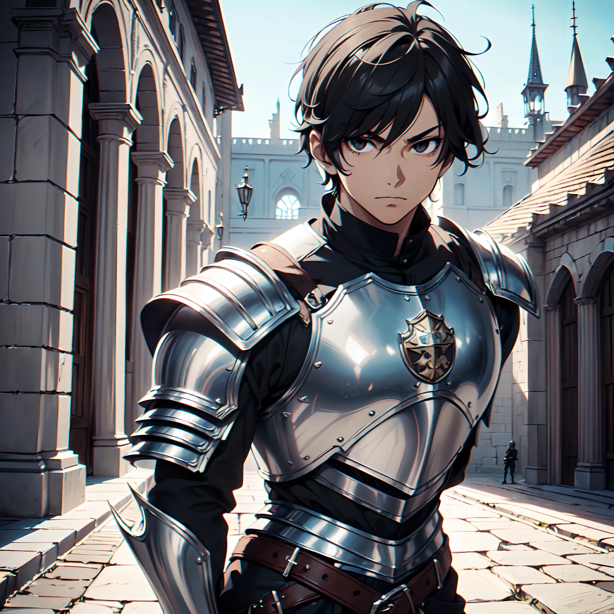 128K Ultra High Definition,
128K Ultra High Quality,
128K Ultra High Resolution,
Best Definition,
Best Quality,
Best Resolution,
Perfectly Detailed,
Perfectly Designed,
Extremely Detailed,
Extremely Designed,
Hyper Detailed,
Hyper Definition,
Hyper Quality,
Hyper Resolution,
Masterpiece,
(((Anime))),
Body Shot,
(((Boy))),
Handsome,
Muscular Body,
(((Black Short Hair))),
(((Black Eyes))),
(((Hyper Detailed & Perfectly Designed Armor Plates))),
(((Hyper Detailed & Perfectly Designed Baron Armor))),
(((Inside Of Medieval Royal Palace Background Scenery))),