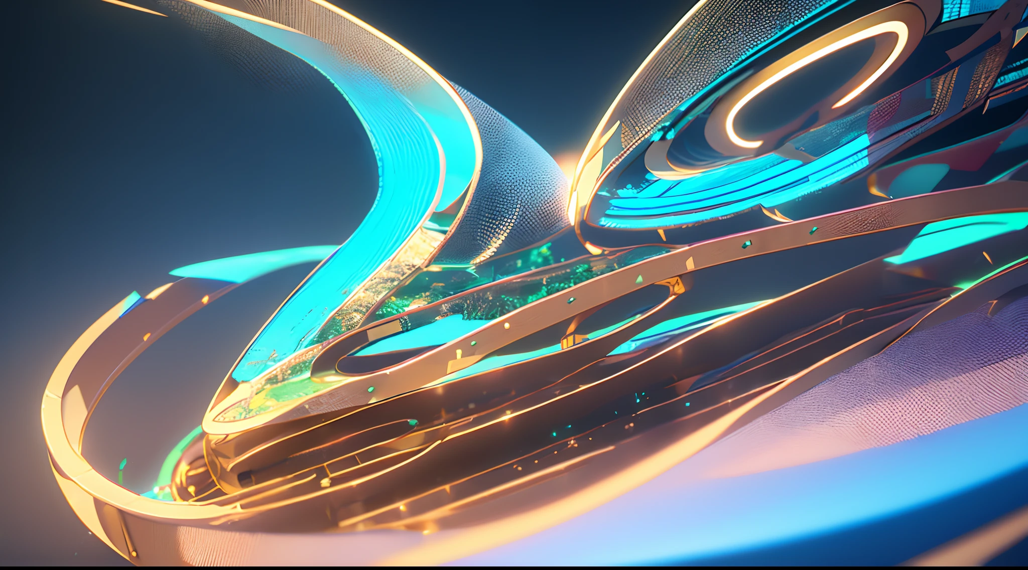 Engaging 3D visualization featuring stunning graphs、glinting