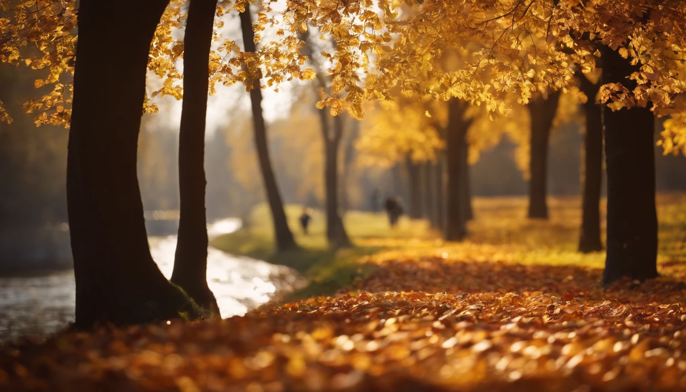 Pleasant sunshine in autumn,Happiness,Inner peace,wanting