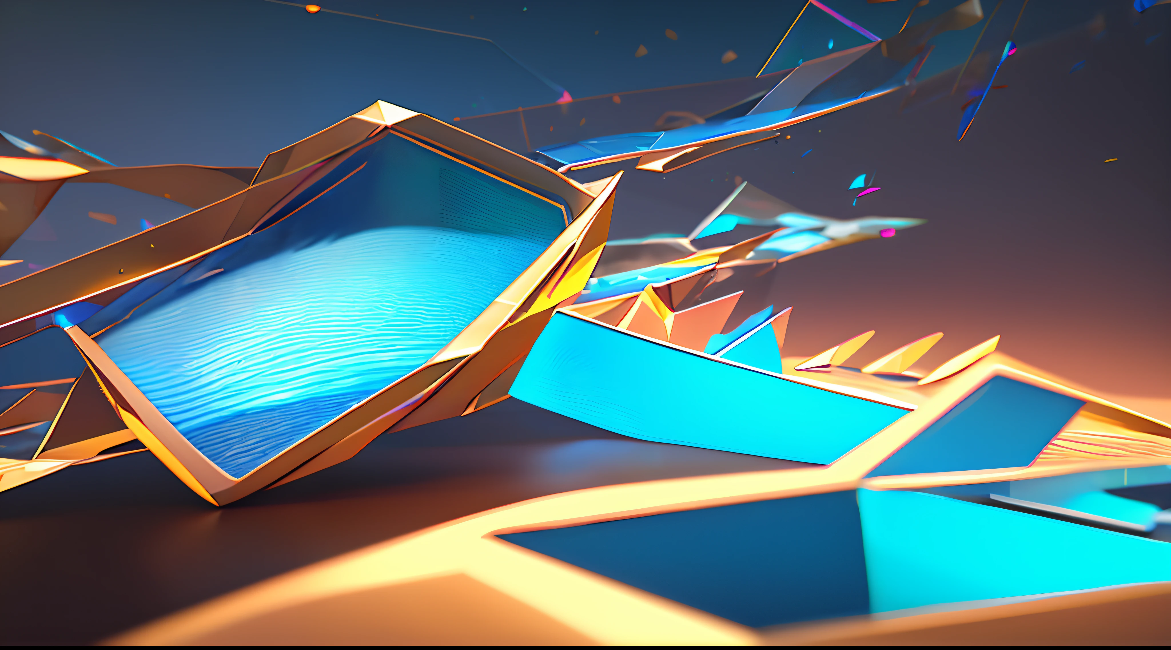 Engaging 3D visualization featuring stunning graphs、glinting