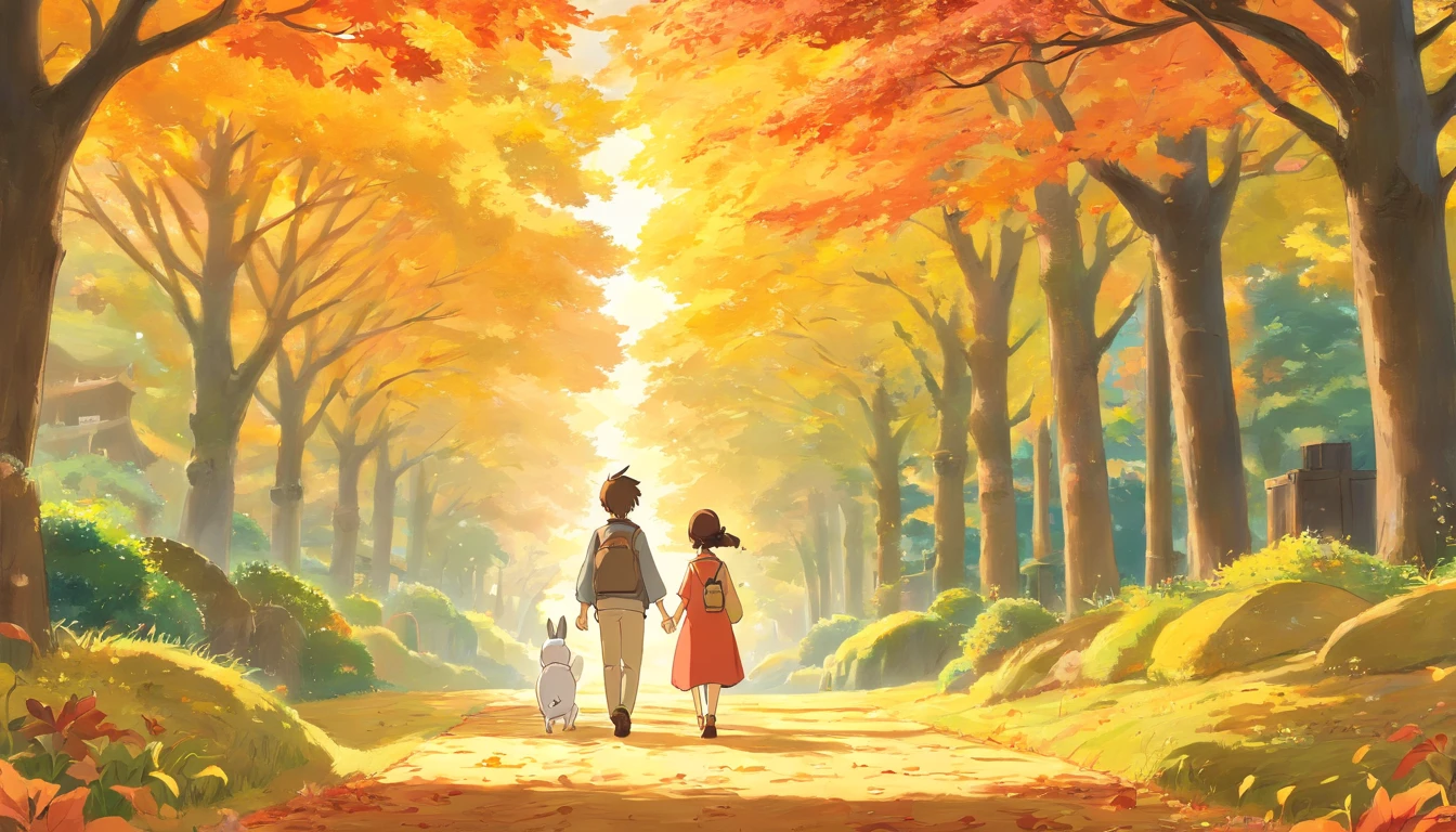 Pleasant sunshine in autumn,Happiness,Inner peace,wanting