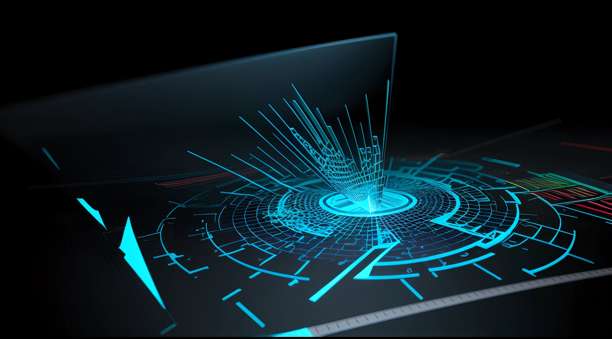 Engaging 3D visualization featuring stunning graphs、glinting