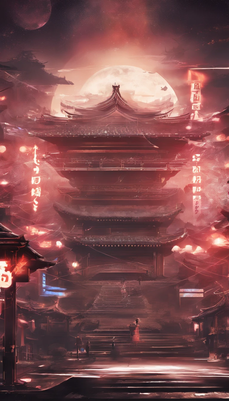 Close-up of a three-dimensional sign with kanji, 3，TV studio，The lights are dazzling，audience cheering，Majestic
