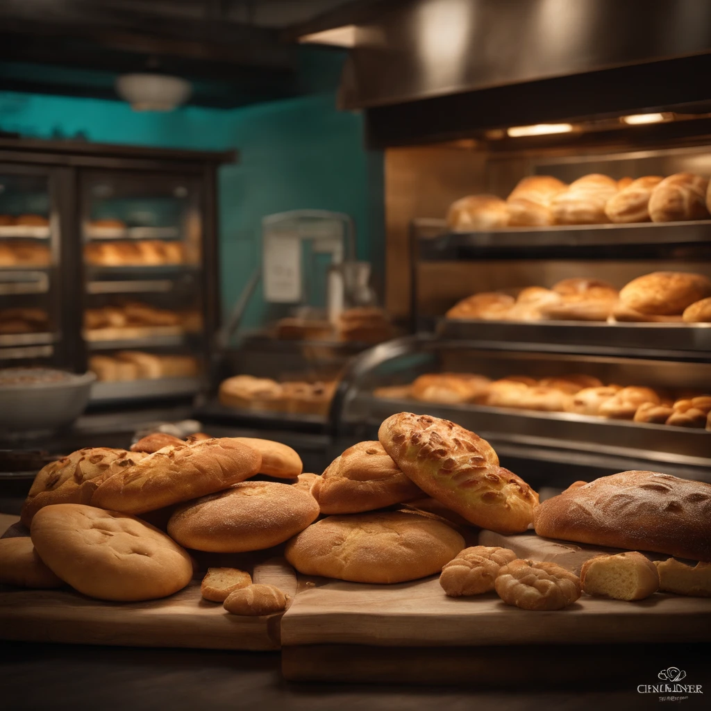 Create a digital menu bakery background