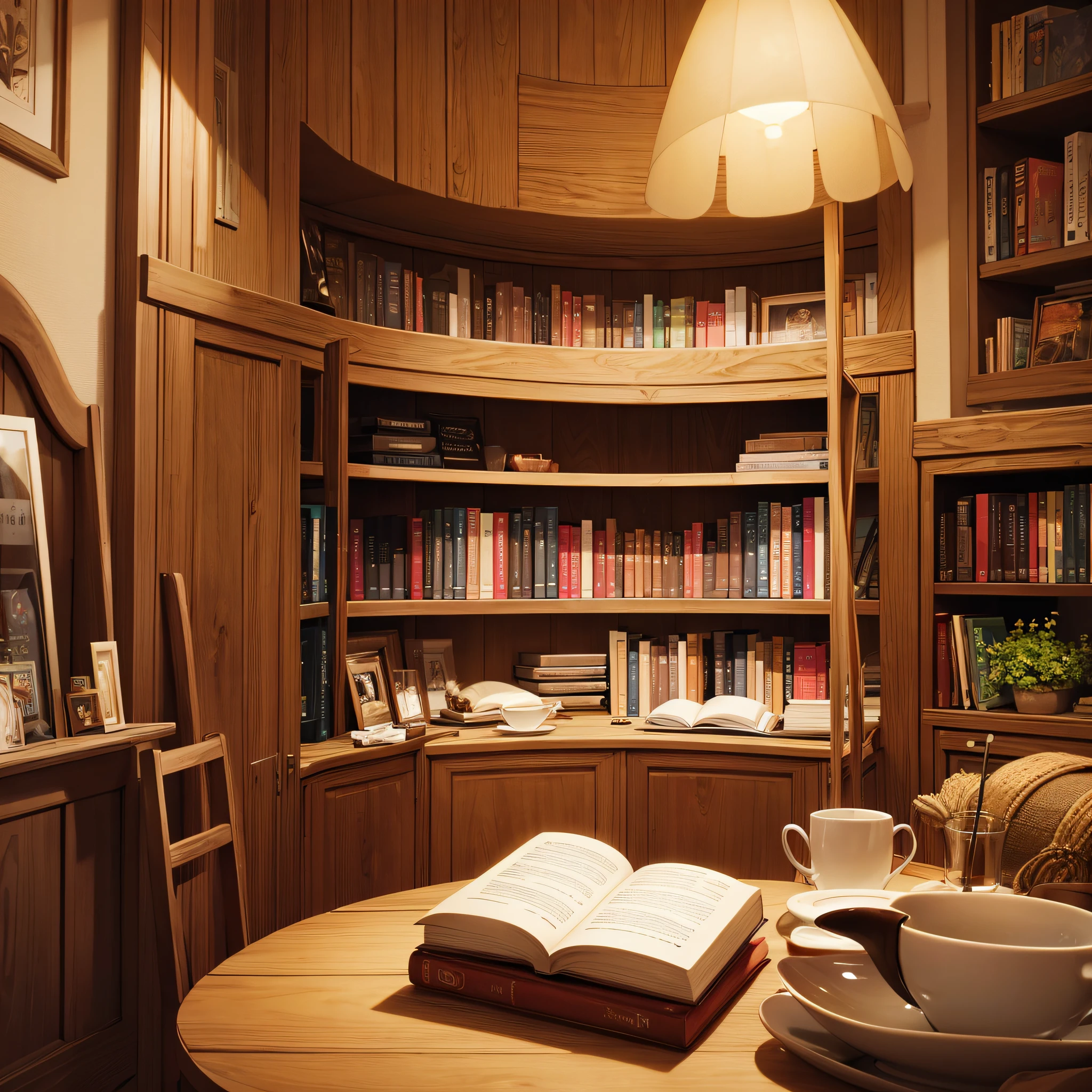 Coffee and Books: Pair your coffee with a stack of books or a cozy reading nook for a warm, inviting atmosphere.