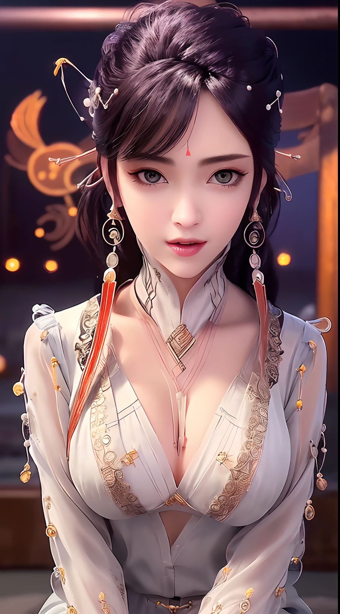 "(((1 beautiful and super sexy:1.8))), 20 year old young girl, ((masturbation:1.6)), ((hot erotica:1.5)), ((wearing a transparent silver nightgown with sexy white lace trim:1.7)), (((Transparent nightgown can see each part of the sexy girl's body:1.7))), ((a dress with diamonds:1.7)), ((long black hair:1.6)), jewelry elaborately made from precious stones and beautiful hair, the noble, noble style of an extremely beautiful girl, her small face is super cute, her face is very pretty, thin eyebrows, flawless beautiful face, ((black eye pupils: 0.8)), very beautiful eyes, ((silver eyes: 1.6)), (((big round eyes:1.6))), nice makeup and hair detailed eyelashes, steamy eye makeup, high nose, earrings, red lips, ((closed mouth: 1.5)) beautiful lips, slim hands, most beautiful thighs, ((arms spread out to the sides: 1.5)), rosy face, clean face, flawless beautiful face, smooth white skin, (big breasts: 1.5)), ((high breasts: 1.6)), tight breasts, beautiful cleavage, (((big breasts and super round: 1.8))), ((super tight breasts: 1.7)) , beautiful breasts, perfect body, back arms, chest out, ((sitting position with chest up and arms behind: 1.5)), ((open your legs in front of the audience and viewers:1.5)), don't be shy, 8k photo, super high quality, super realistic, super 10x pixels, bright studio, bright edges, dual-tone lighting, (high-detail skin:1.2), super 8k, soft lighting, high quality, volumetric lighting, photorealistic, photorealistic high resolution, lighting, best photo, 4k, 8k quality, smooth sharp, 10x pixel, ((Beach at night and fireflies background:1.5)), aurora, lightning, super graphics realistic, most realistic graphics, 1 girl, alone, solo, Extremely sharp image, surreal, wide angle, face focus, ((frontal portrait:1.6)),