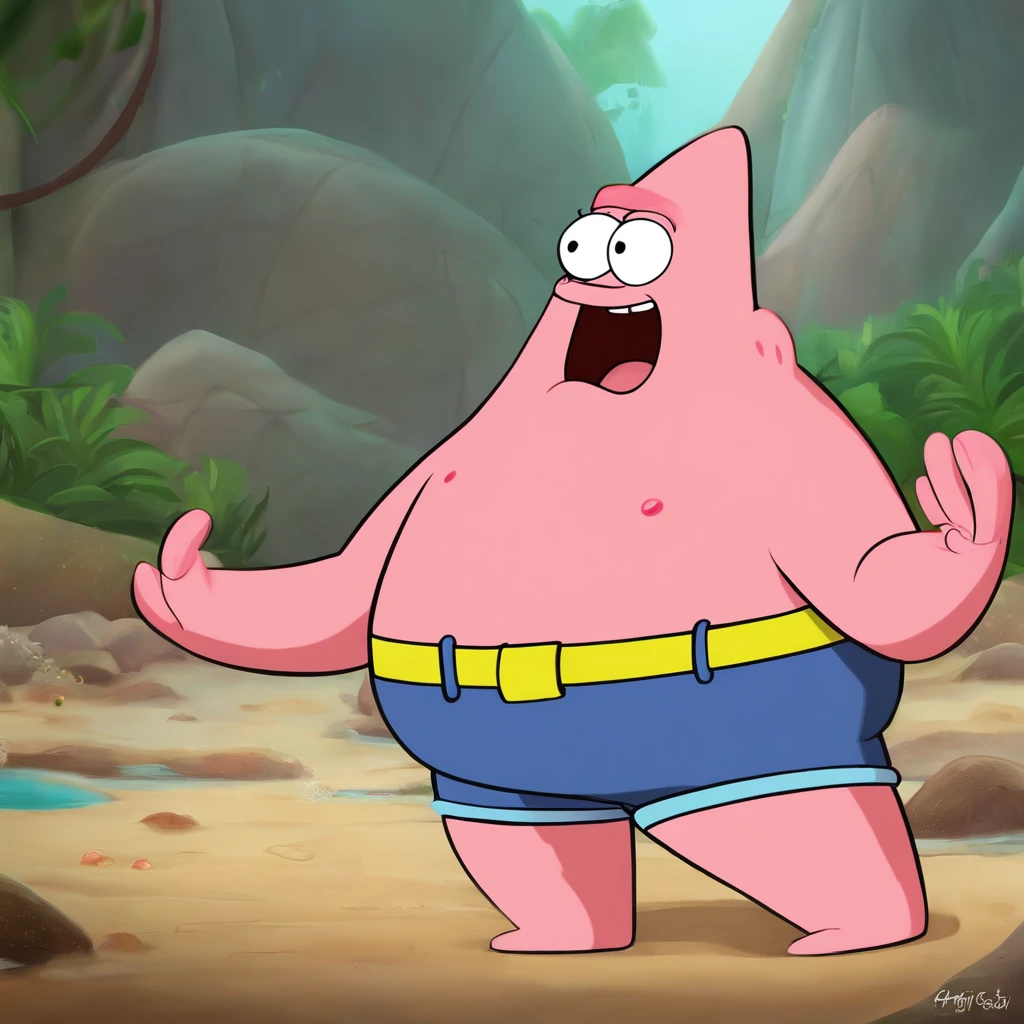 Patrick Star, from bob sponge, training