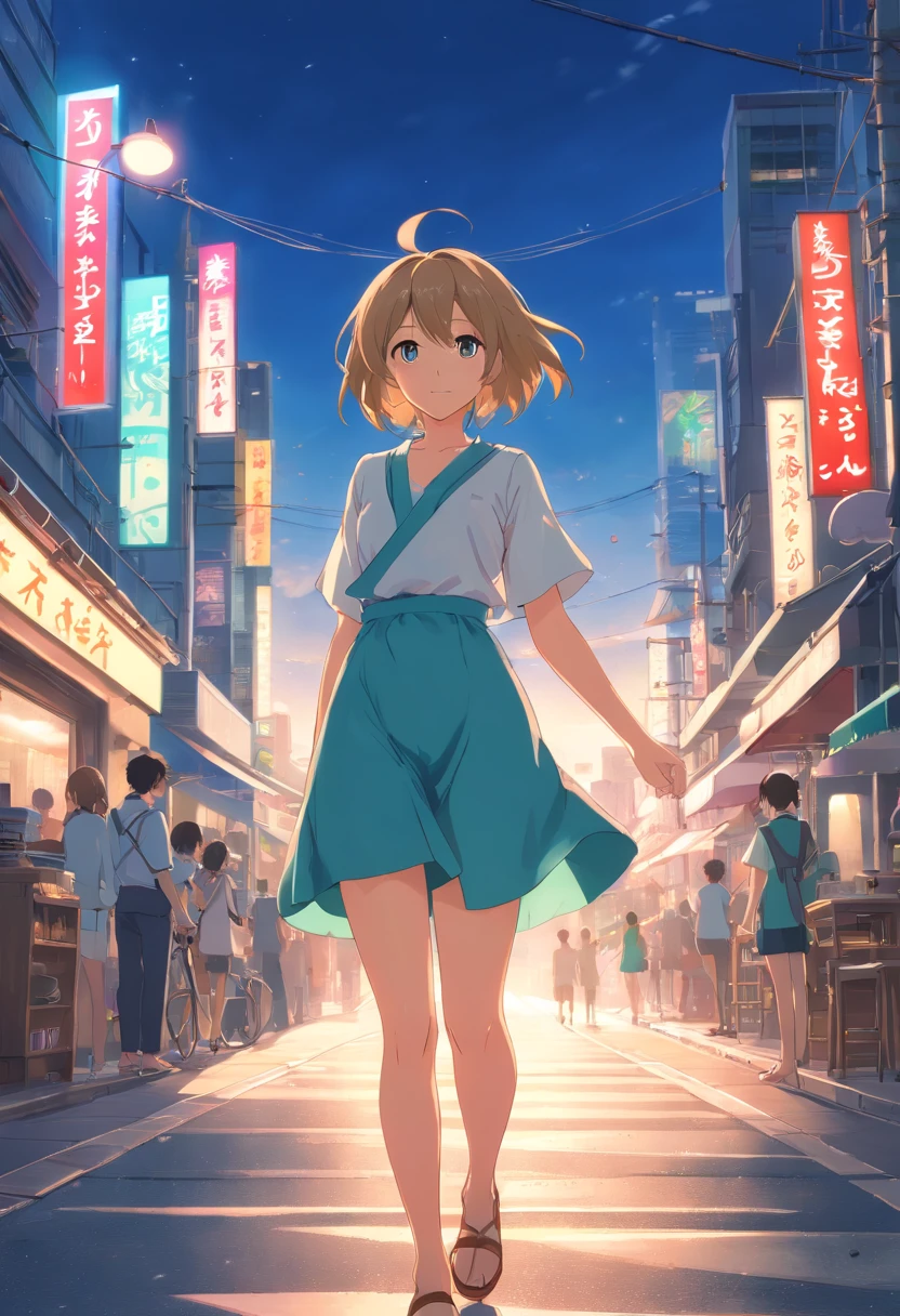 Top quality、Meisterwerk、超A high resolution、(Fotorealistisch:1.4)、Rohes Foto、1girl in、eine Blondine、Full Body Esbian、big full、Ultra exposed cleavage、Erotick、Erotischer Look、Halskette、Doppelte Augenlider、Lockere und flauschige Dauerwelle、halblanges Haar、Studentische Kleidung