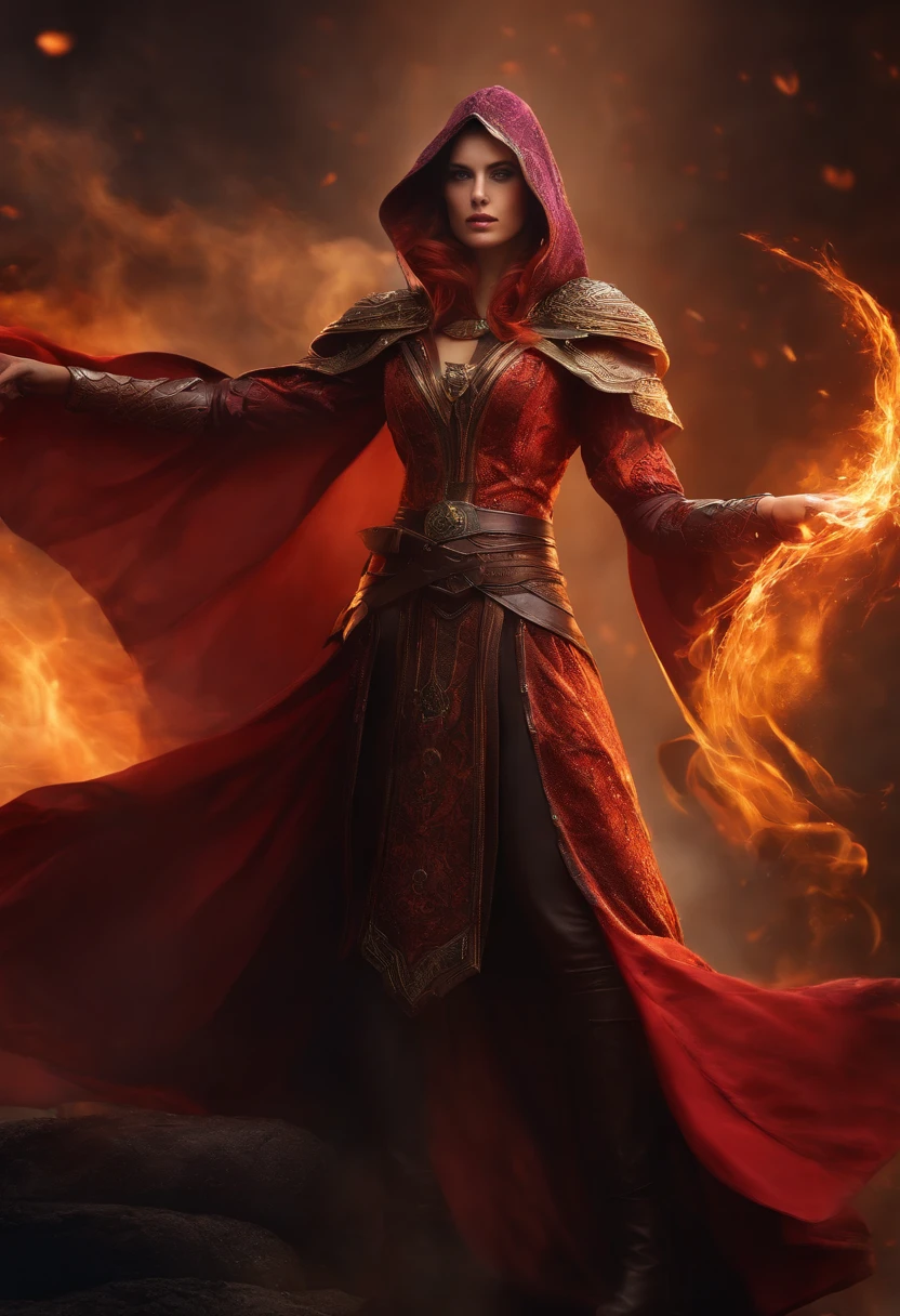 mage, badass pose