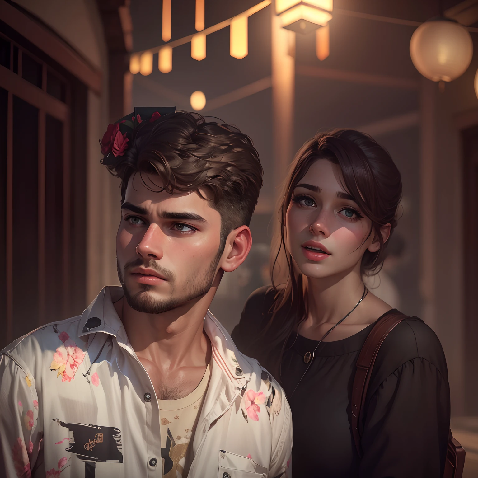 realistic faces boys and girl,couple, realistic,real faces, flowers, wedding type,4k,8k,best bgounds, nights colour, realistic