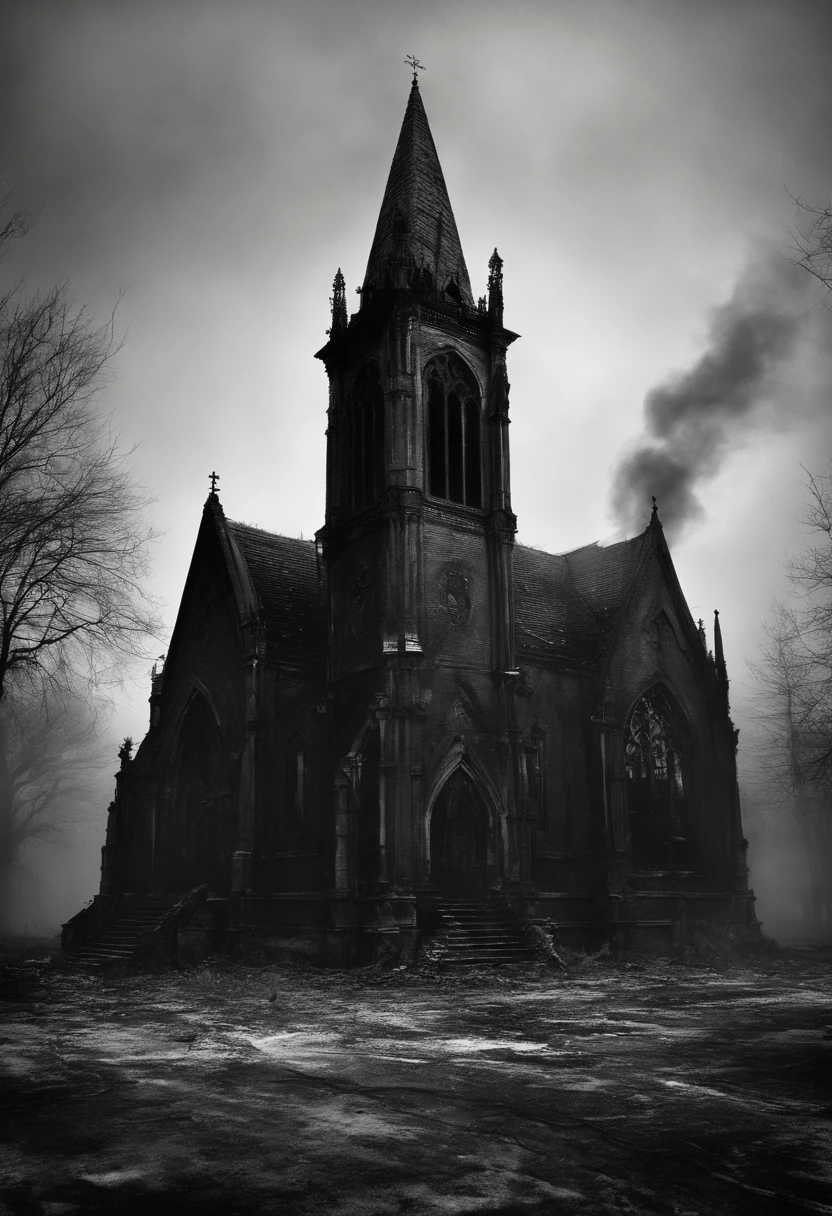 Church on fire