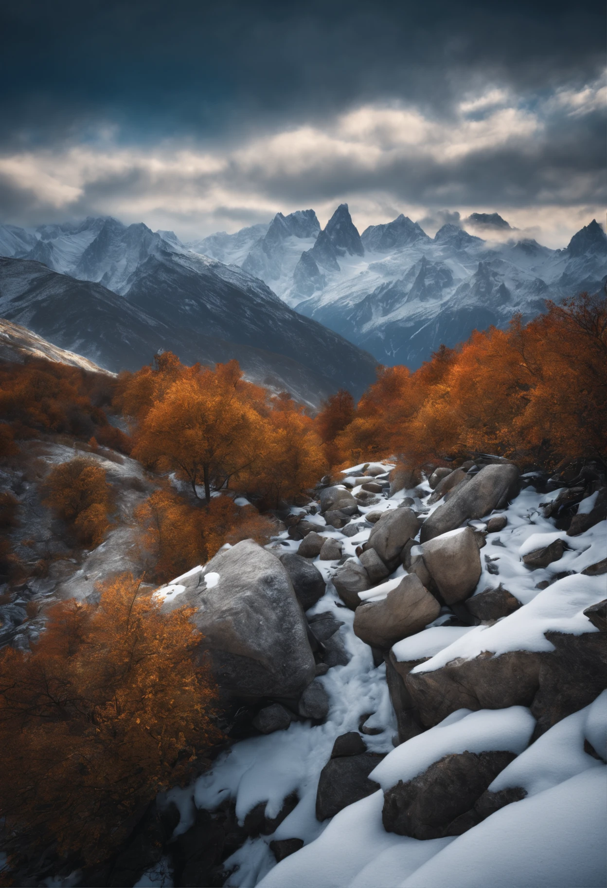 Best Quality, masuter piece, 超A high resolution, (Photorealistic:1.4), Raw photo, Professional Lighting, high-level image quality, high-detail, masterpiece、Snow-capped climbing