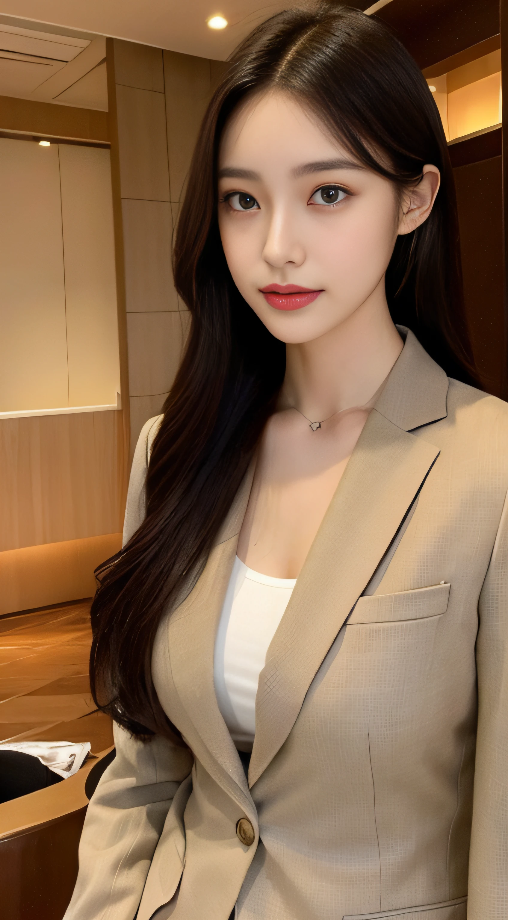 Tall and slender beauty、Beauty in suits、Colossal tits、undershirt、Cool beauty、Career woman、Japan beauties、modeled、tiese，Hotel lobby，janelas