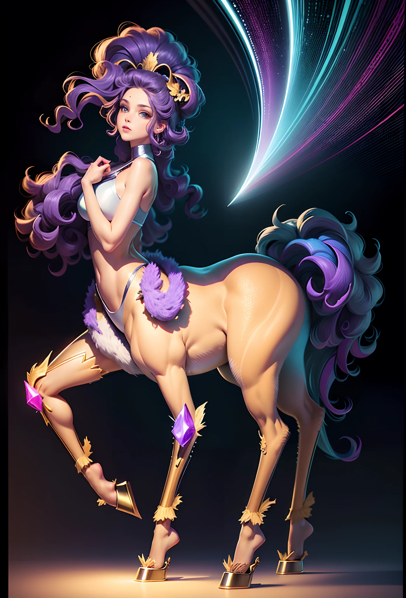 Ultra photo realsisim,16K High Resolution,(Maximum sharpening focus:1.3),(Maximum Close-up:1.5),(The centaur girl is trapped in a crystal perfect ball,The base is on the table:1.7),(rios,salama,galactic:1.5),(The light from the back window is backlighted:1.3)