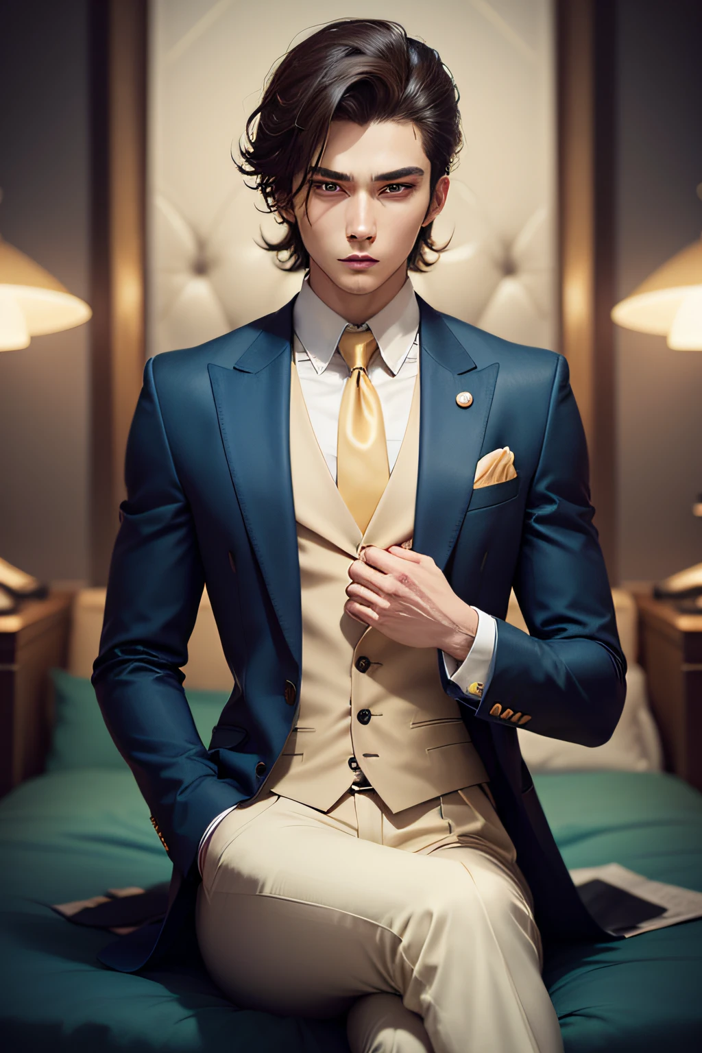 Dandy man in suit