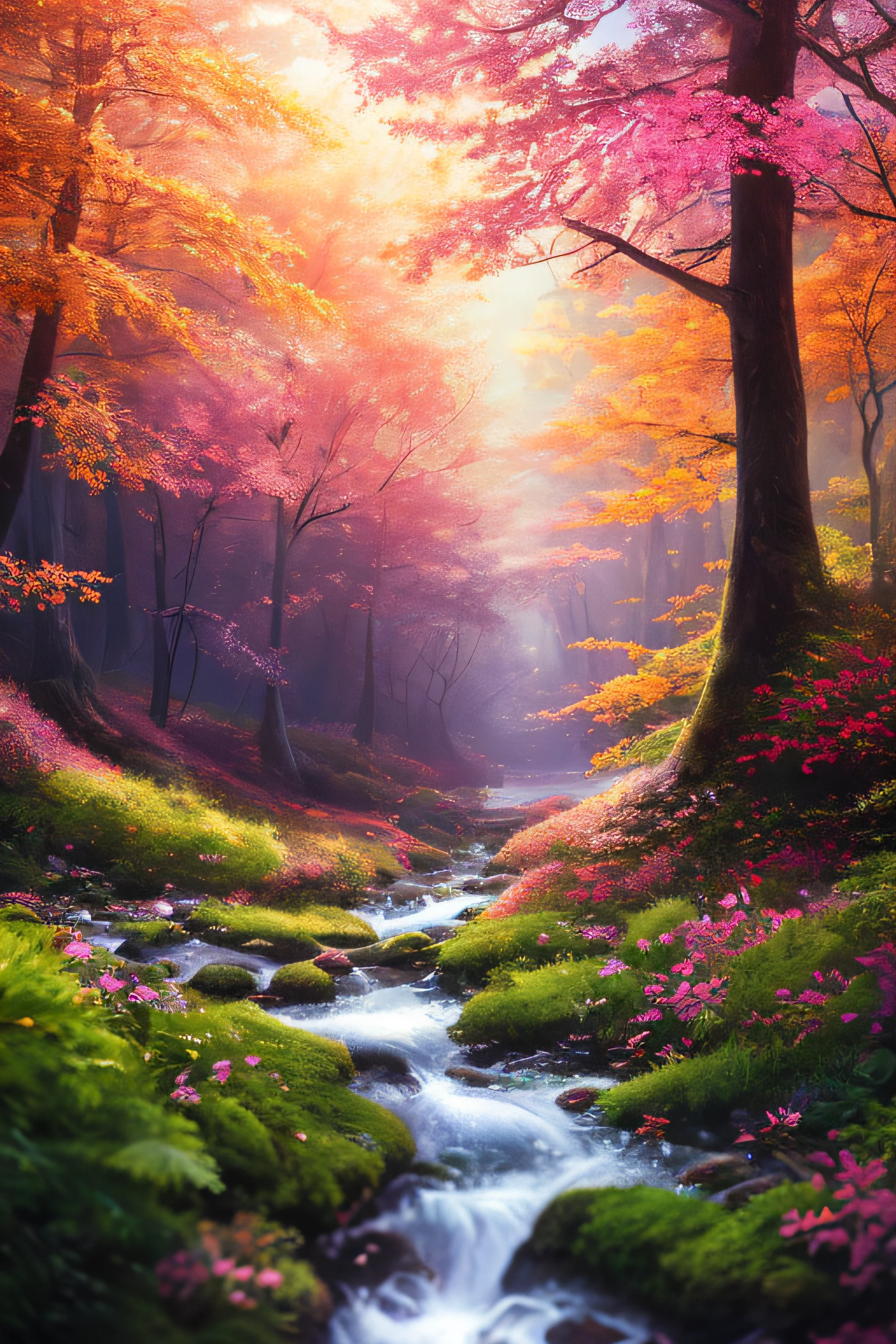 masterpiece, best quality, high quality,extremely detailed CG unity 8k wallpaper, An enchanting and dreamy scene of a fantasy forest, with towering trees, glowing mushrooms, and hidden fairy glens, creating a sense of mystique and enchantment, artstation, digital illustration, intricate, trending, pastel colors, oil paiting, award winning photography, Bokeh, Depth of Field, HDR, bloom, Chromatic Aberration ,Photorealistic,extremely detailed, trending on artstation, trending on CGsociety, Intricate, High Detail, dramatic, art by midjourney