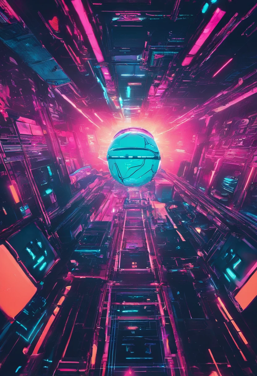 Orbital elevator looking up from the surface of the earth