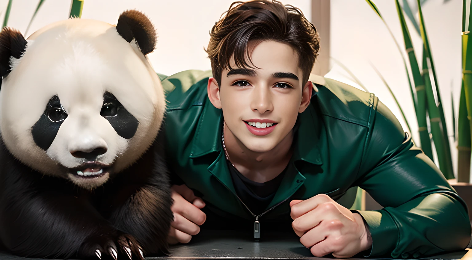 handsome man in his 20s, Pietro Boselli, smile,