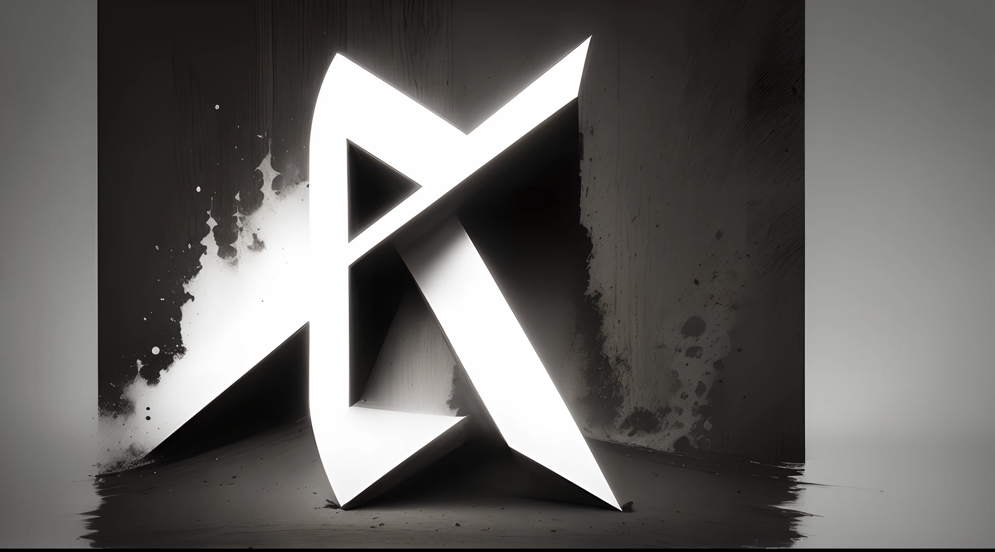 A black and white logo of "X"