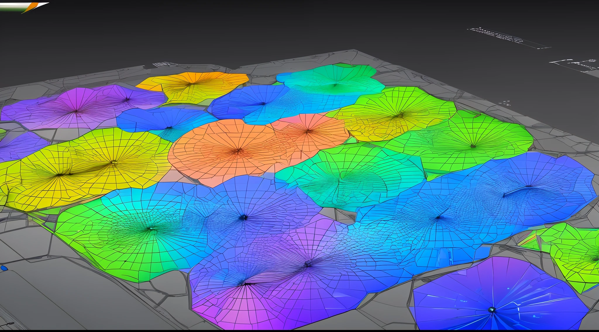 Engaging 3D visualization featuring stunning graphs、glinting