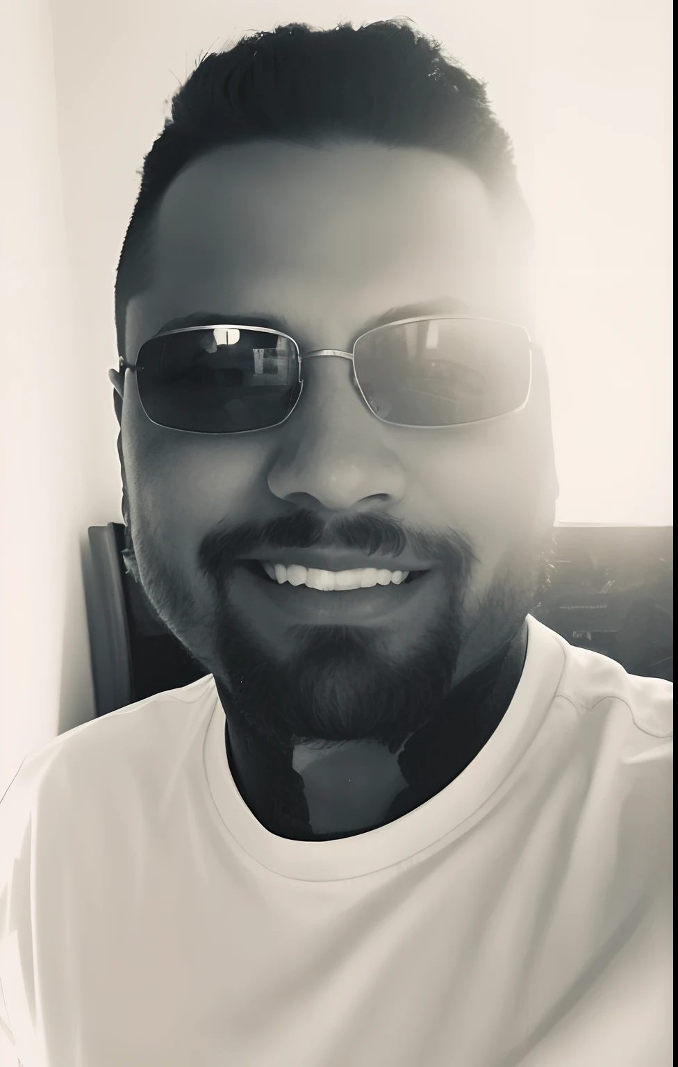 there is a man with sunglasses and a beard smiling for the camera, profile pic, profile image, with glasses and goatee, eric parker, inspired by Christopher Williams, profile picture, reddit post, uploaded, taken in the early 2020s, profile picture 1024px, profile photo, joel torres, joe alves, david rios ferreira