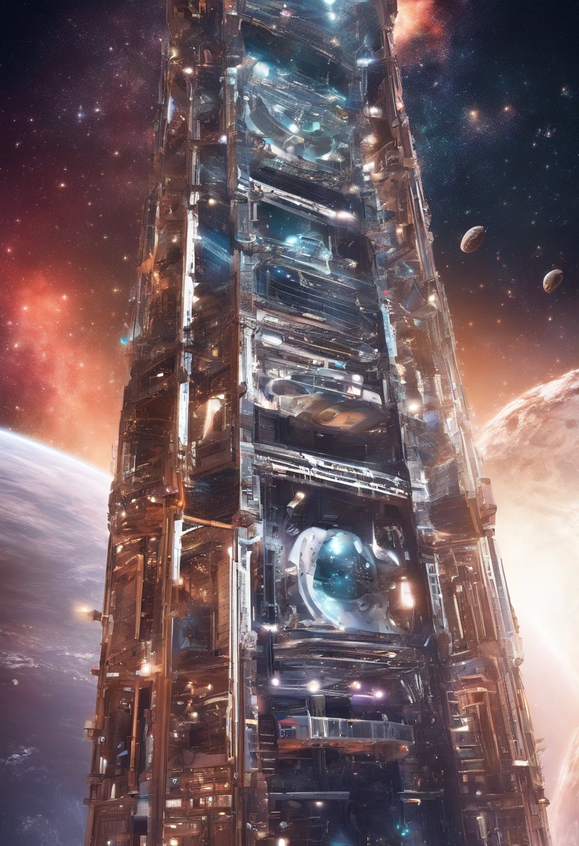 A close up of a tall building with a clock on it - SeaArt AI