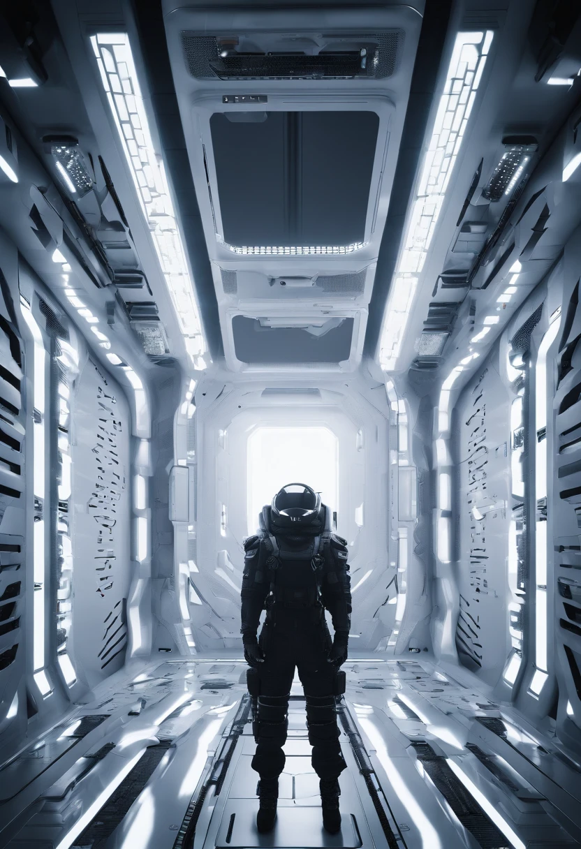 Orbital elevator looking up from the surface of the earth