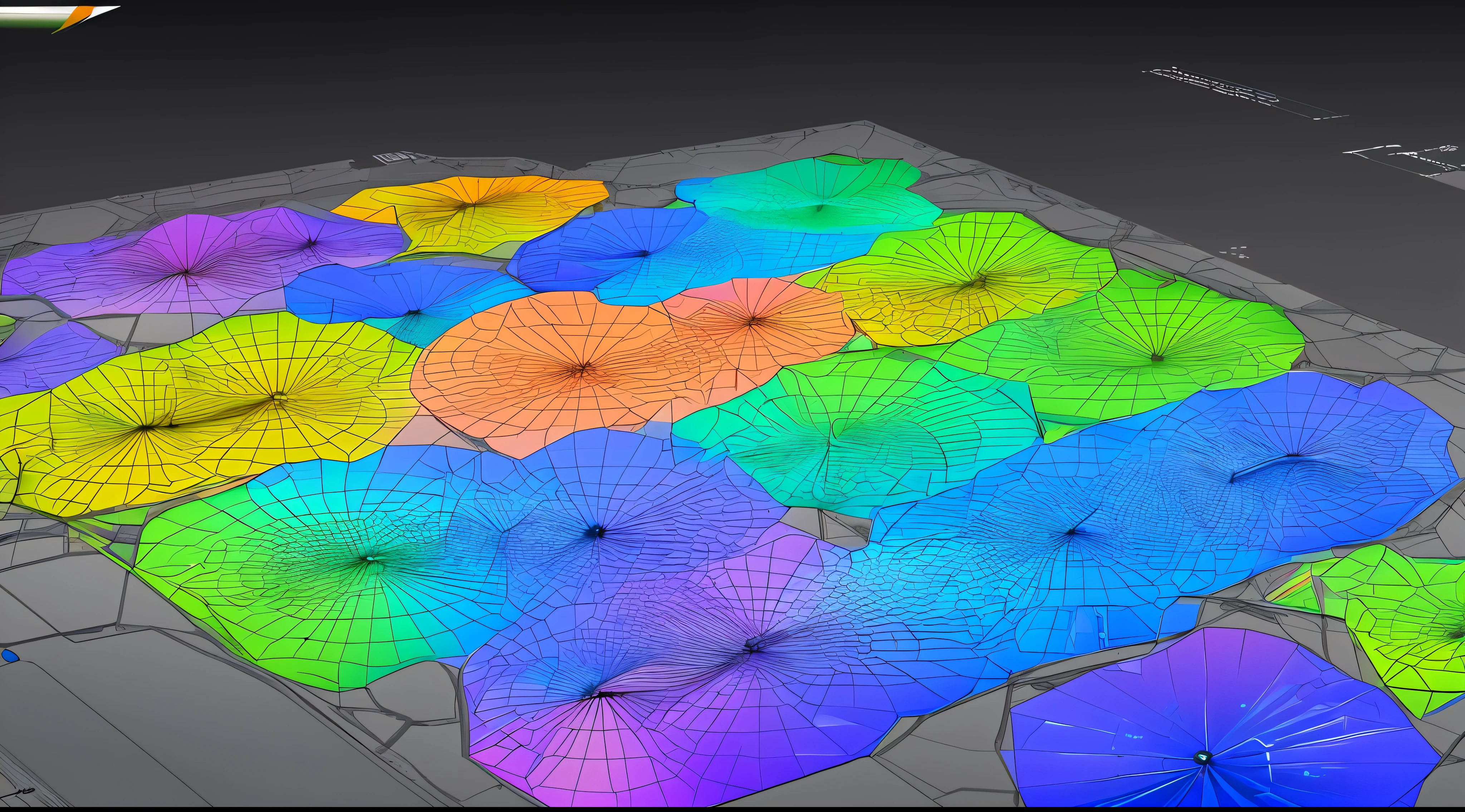 Engaging 3D visualization featuring stunning graphs、glinting