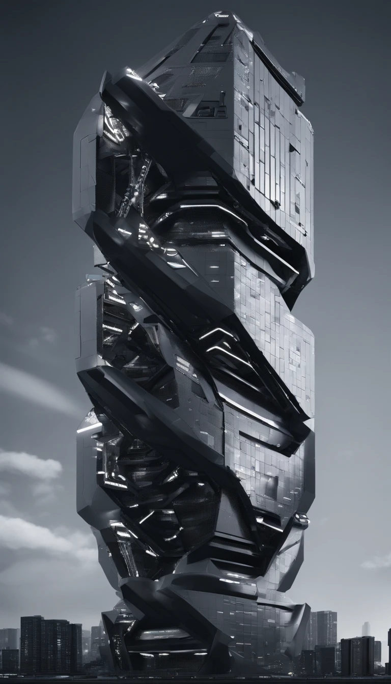 Orbital elevator looking up from the surface of the earth