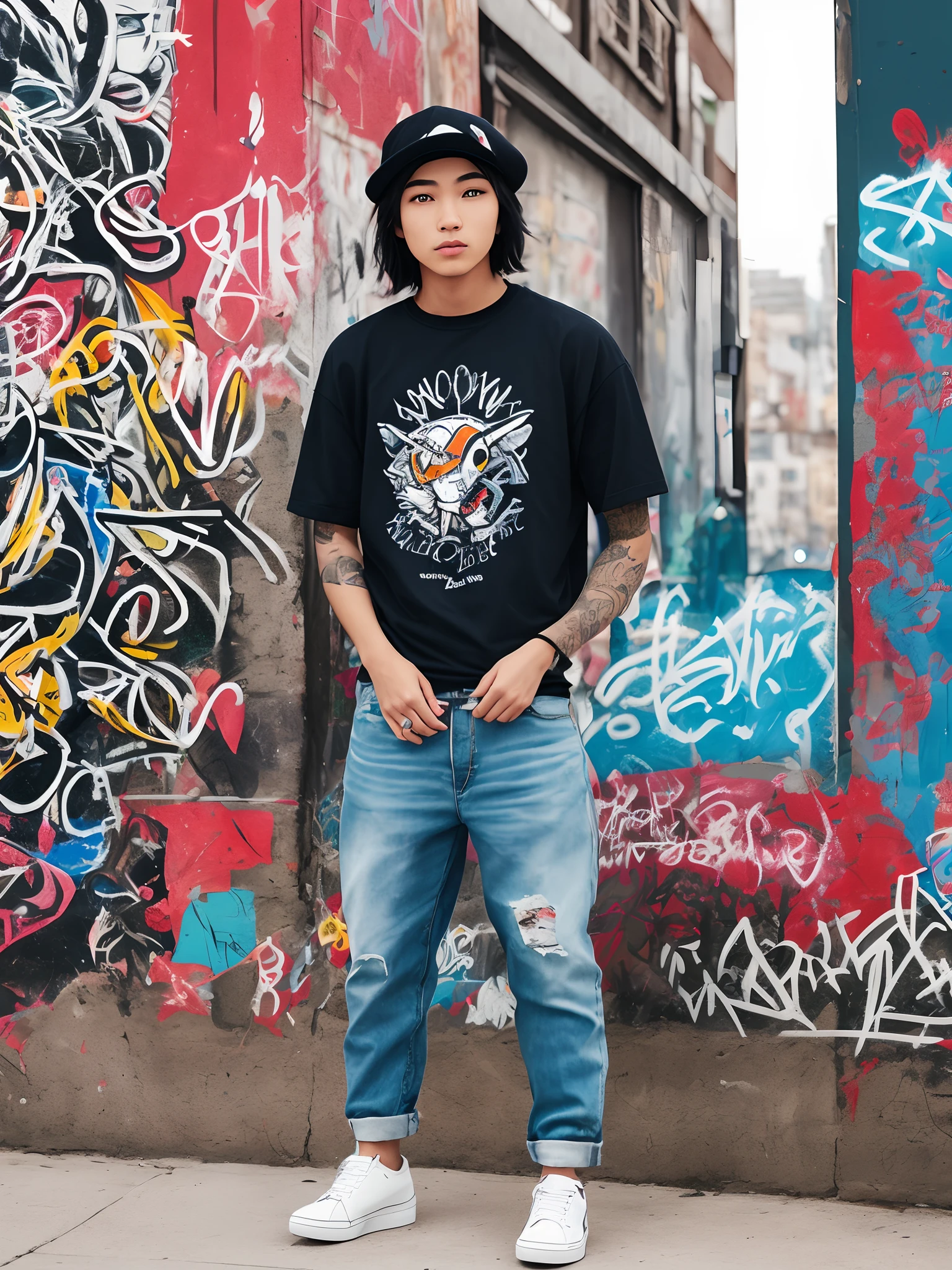 The SOMNIARE NY brand mascot is an anthropomorphic character named "Dreamer."
Dreamer embodies the spirit of creativity, individuality, and self-expression that SOMNIARE NY aims to inspire in its customers.
Standing at approximately six feet tall, Dreamer has a lean and athletic build, reflecting the urban and streetwear culture. He wears a stylish ensemble consisting of baggy jeans, sneakers, and a graphic t-shirt featuring the SOMNIARE NY logo. Dreamer has small wings on his back that symbolize freedom of expression and breaking boundaries. These wings can be designed in various styles, such as graffiti-inspired patterns or abstract shapes, adding an artistic touch to the overall design. Dreamer is often depicted engaging in various urban activities, such as skateboarding or dancing, showcasing the brand's active and dynamic lifestyle.