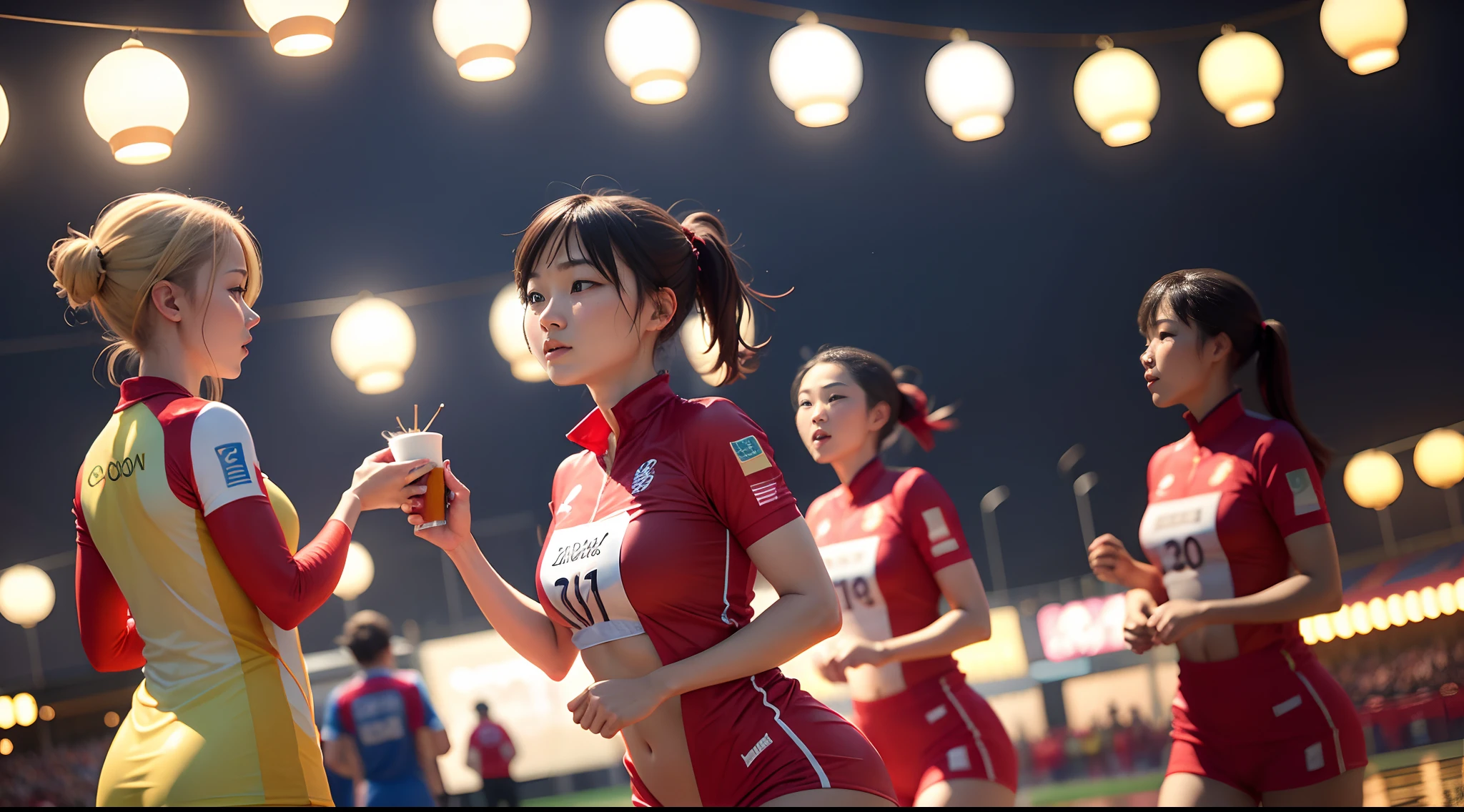 The Games meet National Day and Mid-Autumn Festival,photography of,16k,scenecy,Olympic Games