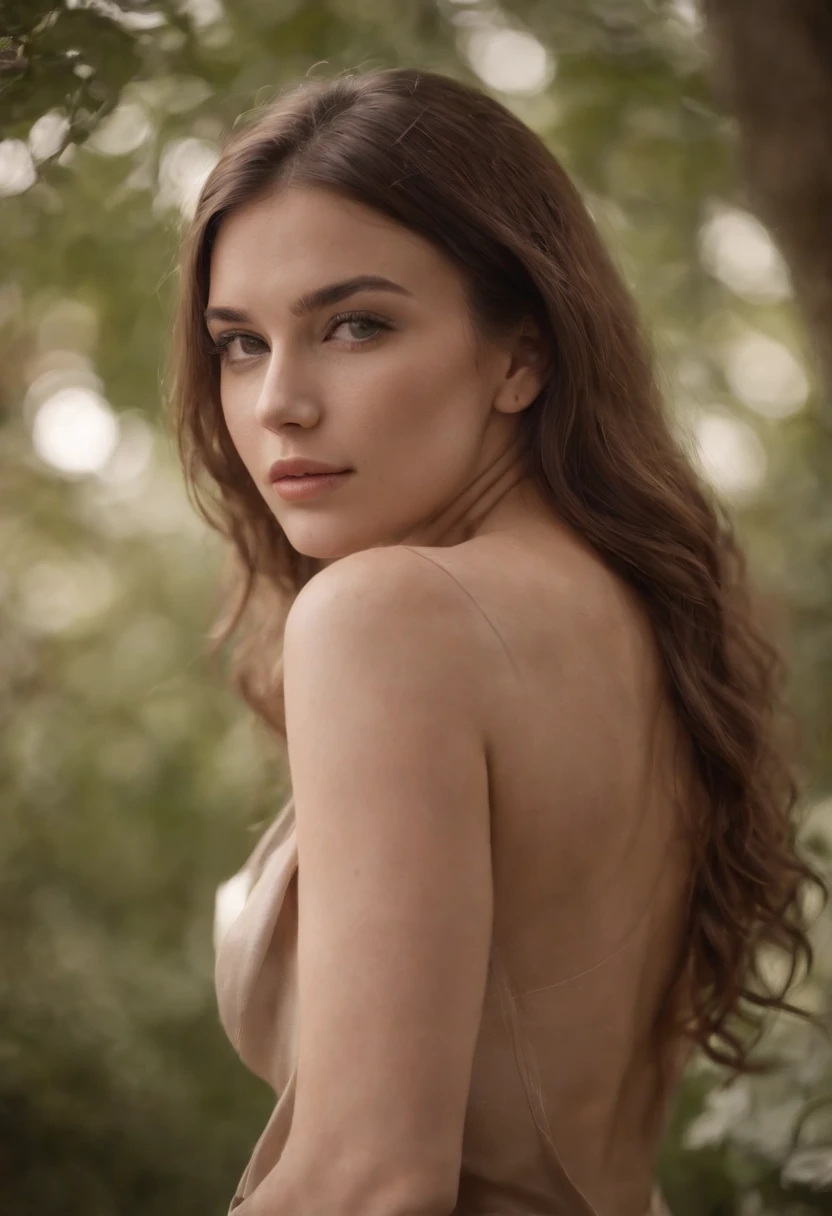 femme, attractive, realiste, seins nue, gros seins, cheveux chatins, long cou, yeux marron, instagram, modele instagram, photographie, photo instagram, bouche realiste, ultra realiste, paysage en fond, athletique, sexy, tres sexy, sexuelle