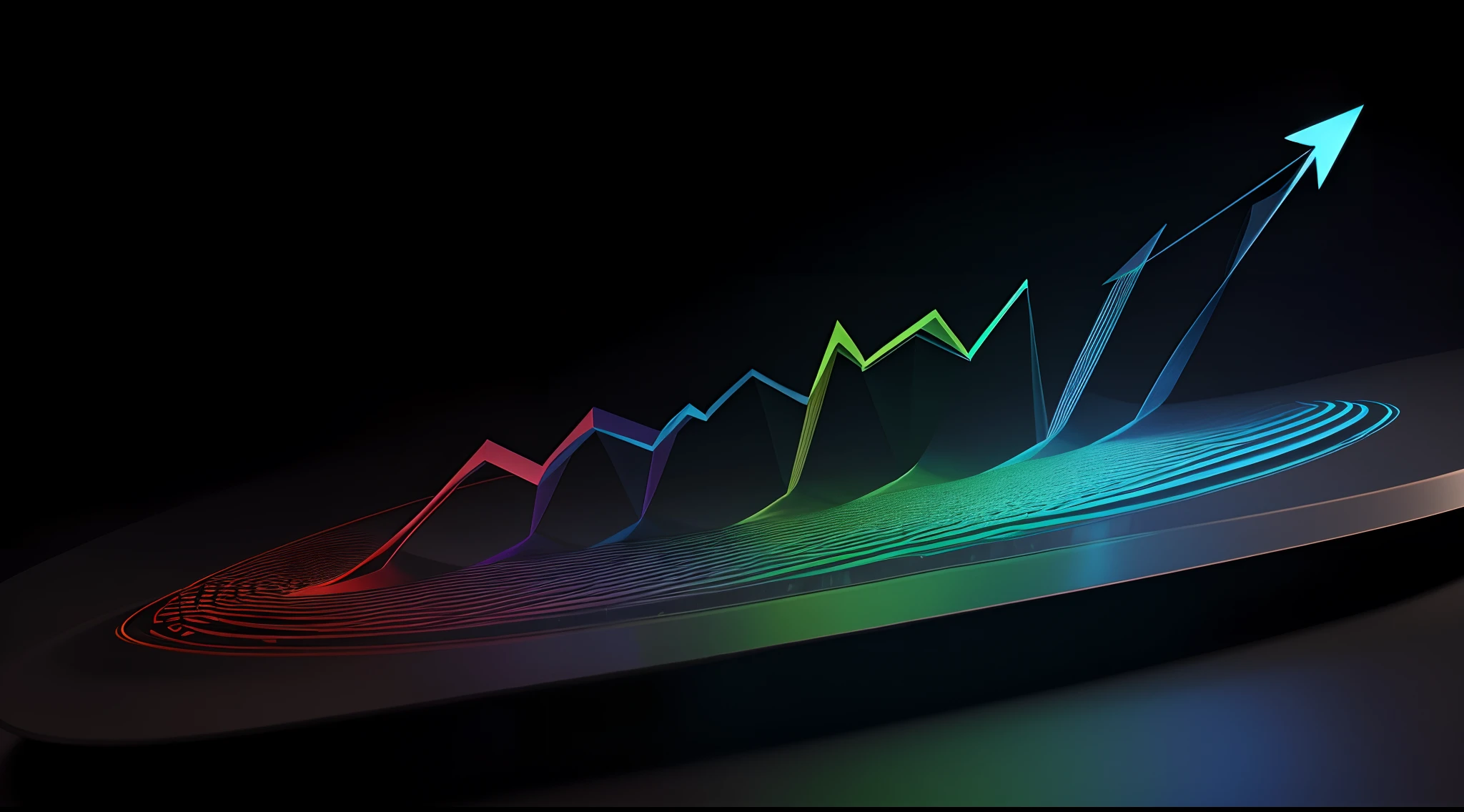 Engaging 3D visualization featuring stunning graphs、glinting