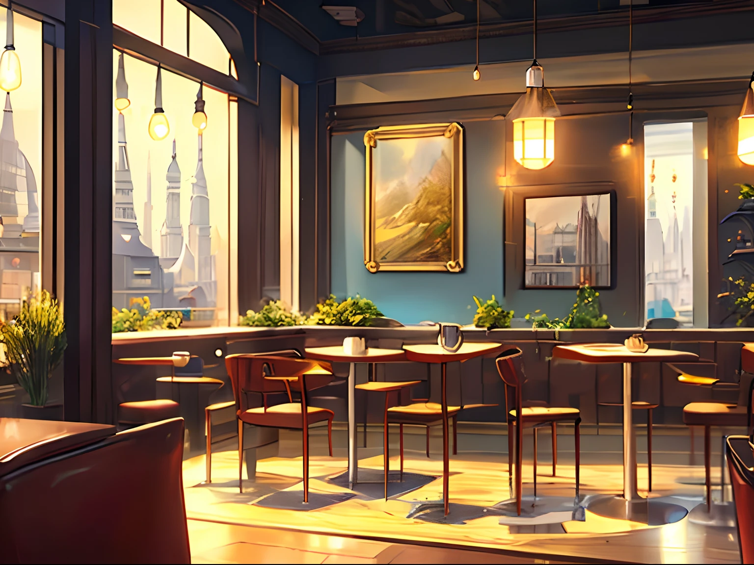 The light contrast is strong and the table is more neat.