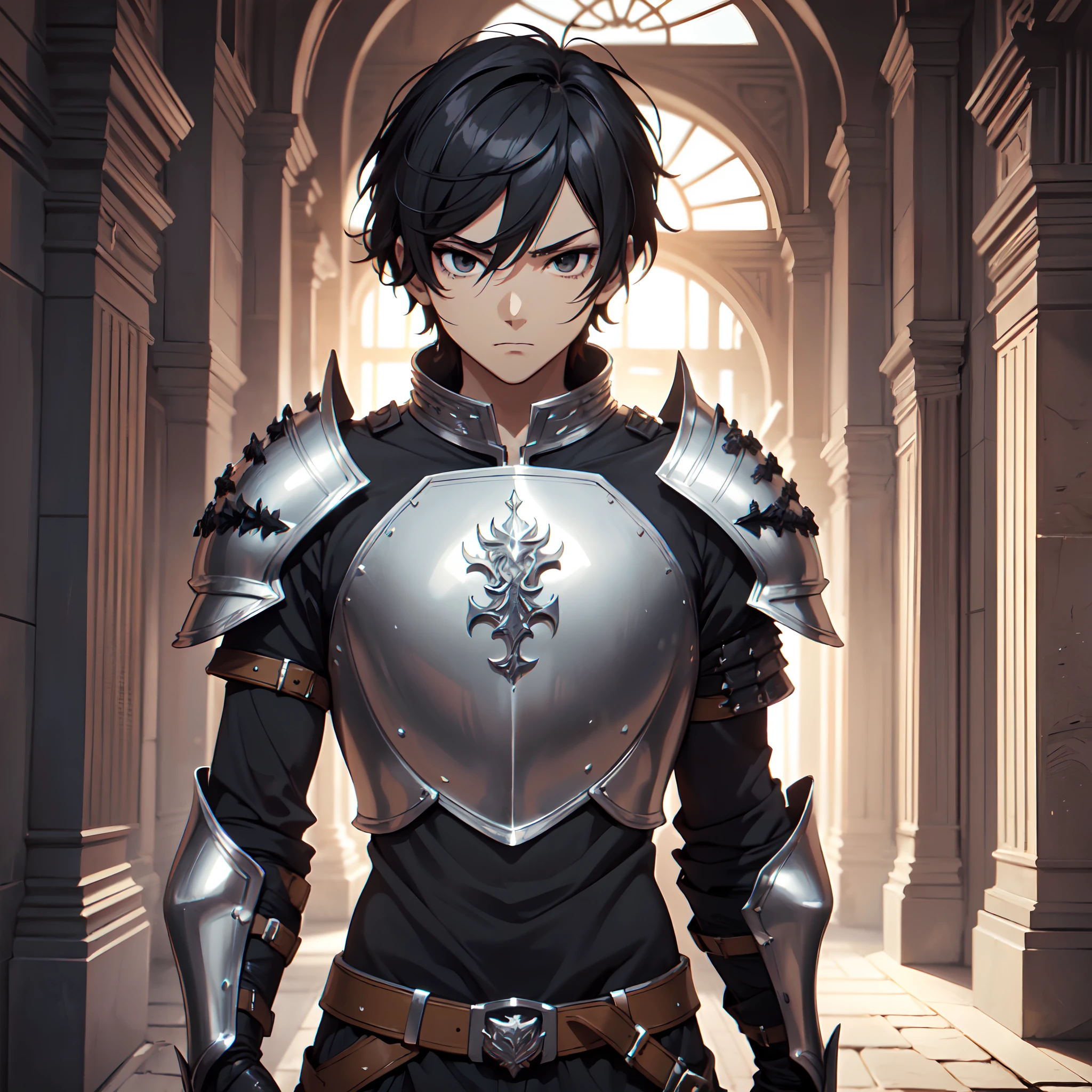 128K Ultra High Definition,
128K Ultra High Quality,
128K Ultra High Resolution,
Best Definition,
Best Quality,
Best Resolution,
Perfectly Detailed,
Perfectly Designed,
Extremely Detailed,
Extremely Designed,
Hyper Detailed,
Hyper Definition,
Hyper Quality,
Hyper Resolution,
Masterpiece,
(((Anime))),
Body Shot,
(((Boy))),
Handsome,
Muscular Body,
(((Black Short Hair))),
(((Black Eyes))),
(((Hyper Detailed & Perfectly Designed Armor Plates))),
(((Hyper Detailed & Perfectly Designed Baron Armor))),
(((Inside Of Medieval Royal Palace Background Scenery))),