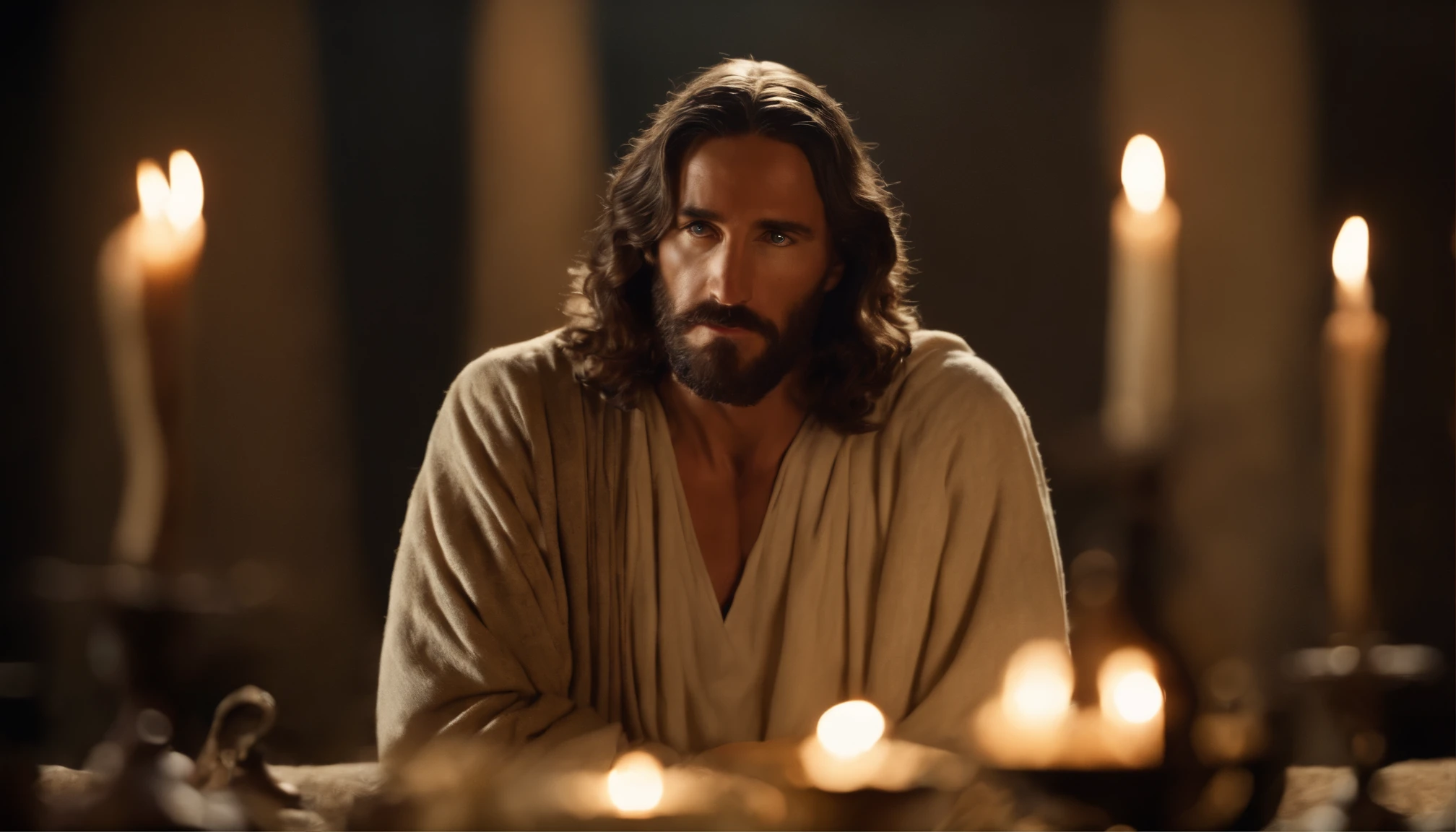 Jesus Christ and the disciples James and John